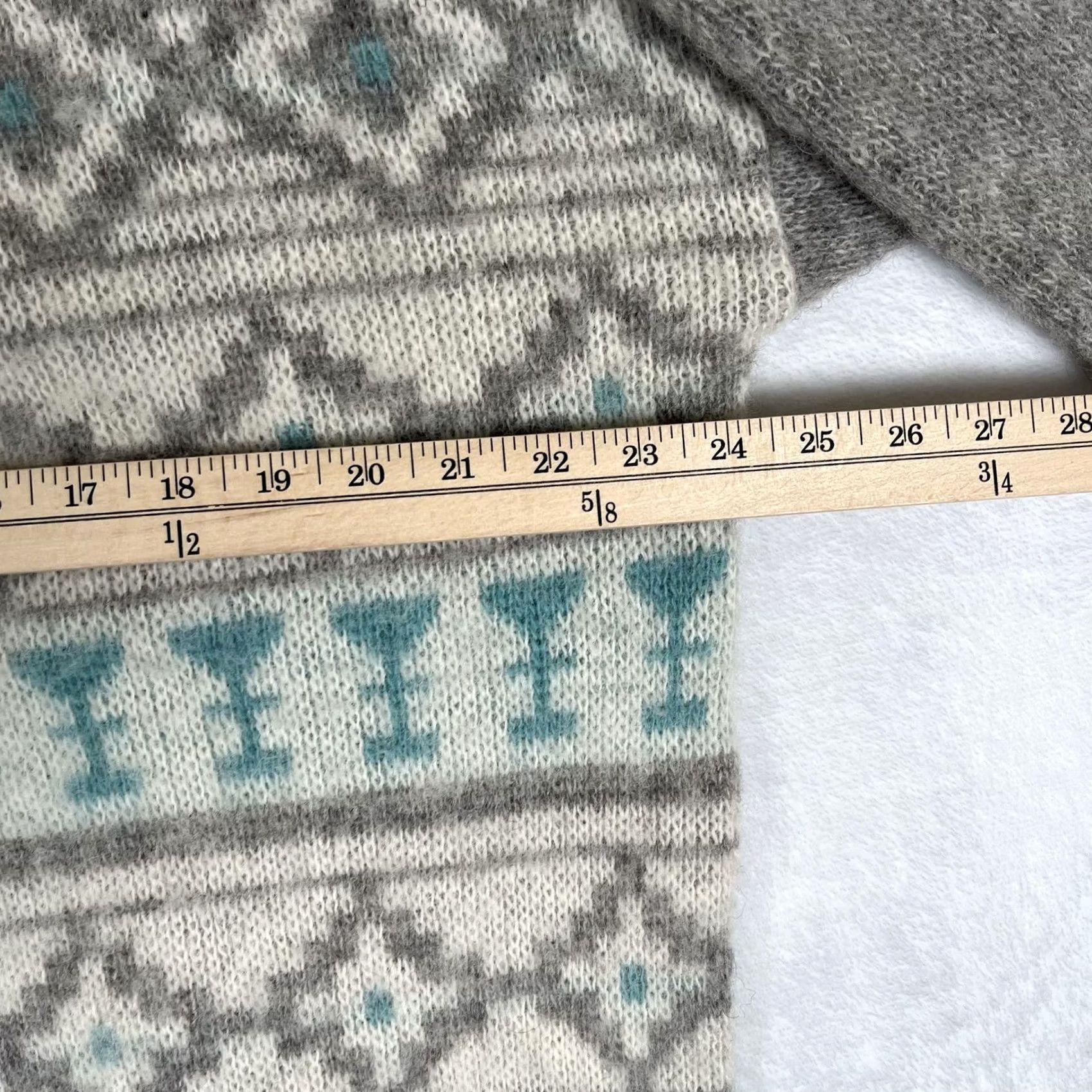 Vintage VINTAGE Alafoss Sweater Mens Large Gray Wool Fair Isle Icelandic Nordic Knit Size US L / EU 52-54 / 3 - 3 Thumbnail