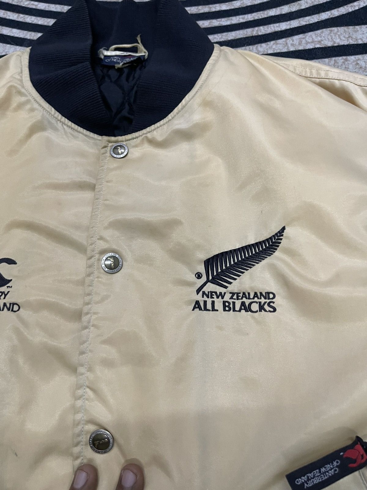 Canterbury of New Zealand 90s CANTERBURY OF NEW ZEALAND ALL BLACK STEINLAGER BOMBER Size US XL / EU 56 / 4 - 12 Thumbnail