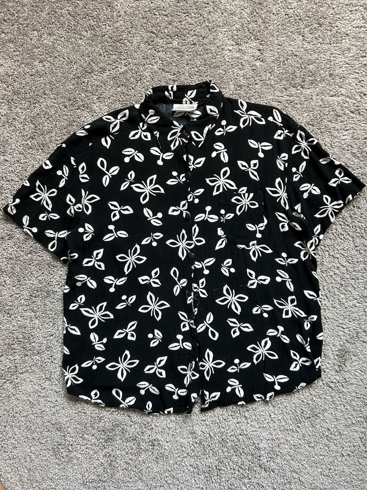 Vintage Vintage 80s Rayon Button Up AOP Cascade Classics USA Size US L / EU 52-54 / 3 - 1 Thumbnail