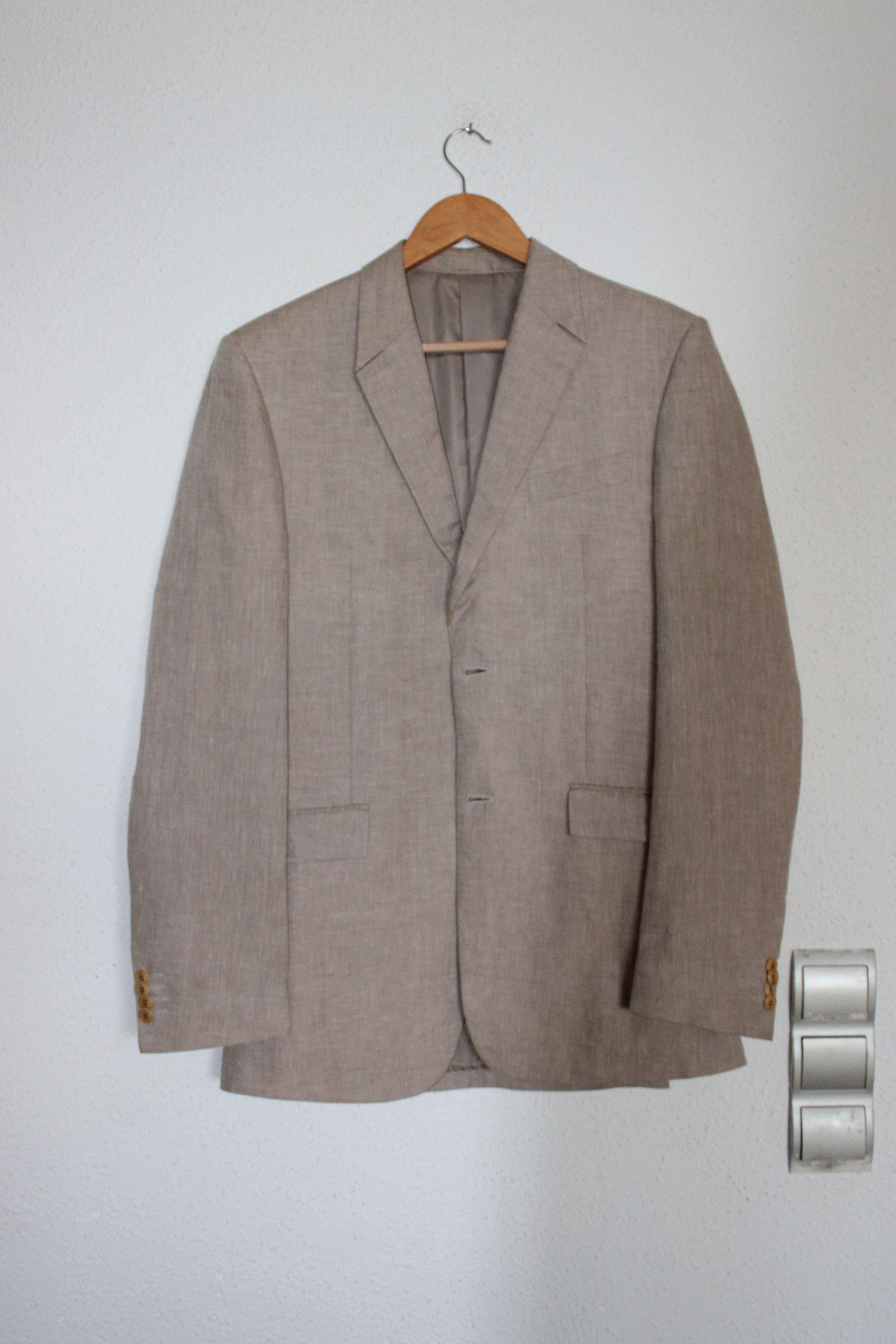 Thierry Mugler Thierry Mugler Linen Blazer 48-52 Size 48L - 1 Thumbnail