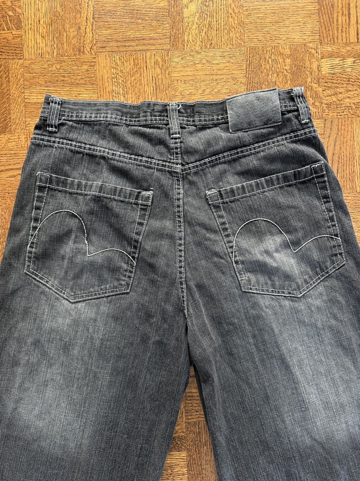 Vintage Vintage Qruel Faded Baggy Denim Jean Shorts Size US 36 / EU 52 - 3 Thumbnail