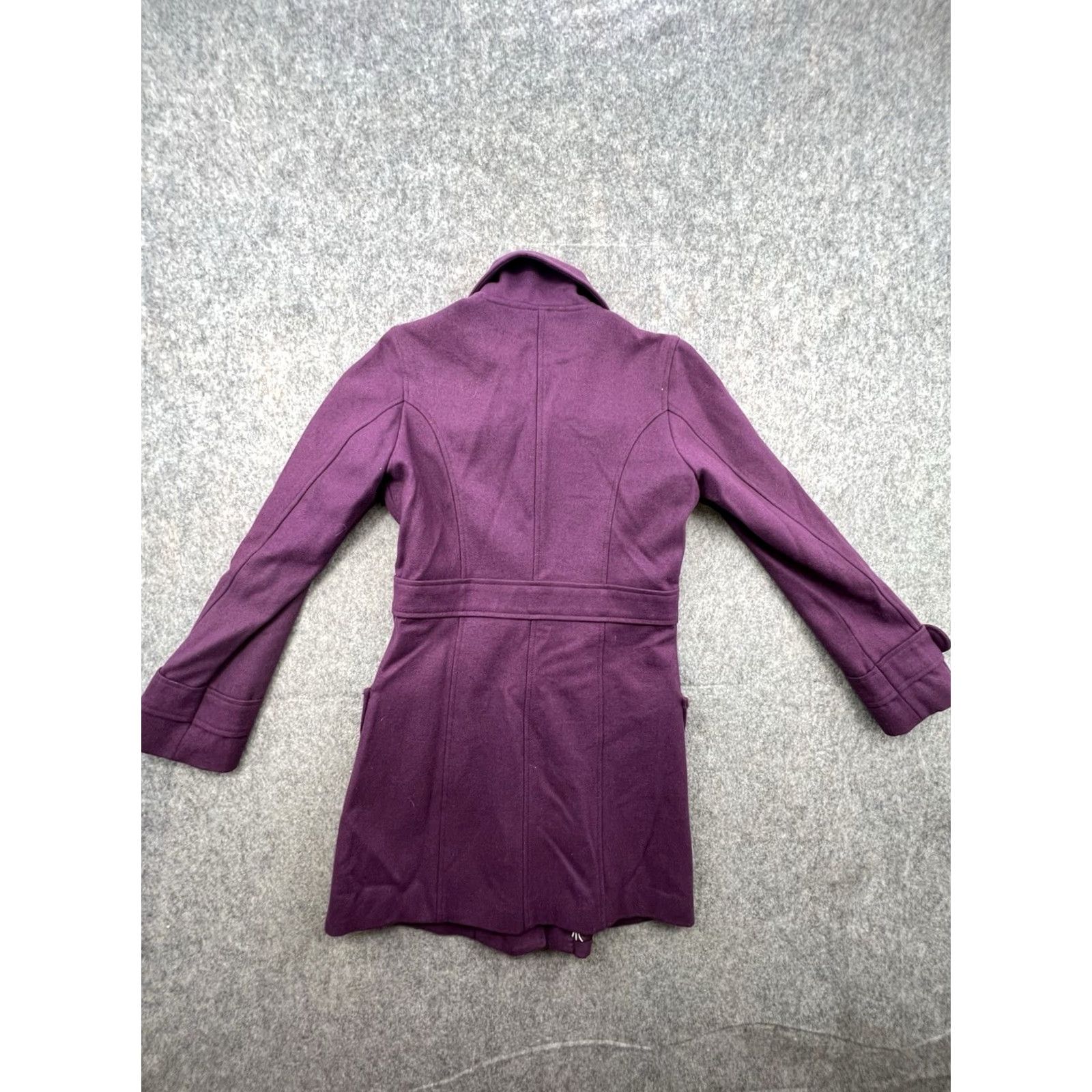 Vintage Tulle Purple Overcoat Coat Women’s Size S Lined Pockets Wool Blend Wool Buttoned Mid-Length Size S / US 4 / IT 40 - 5 Thumbnail
