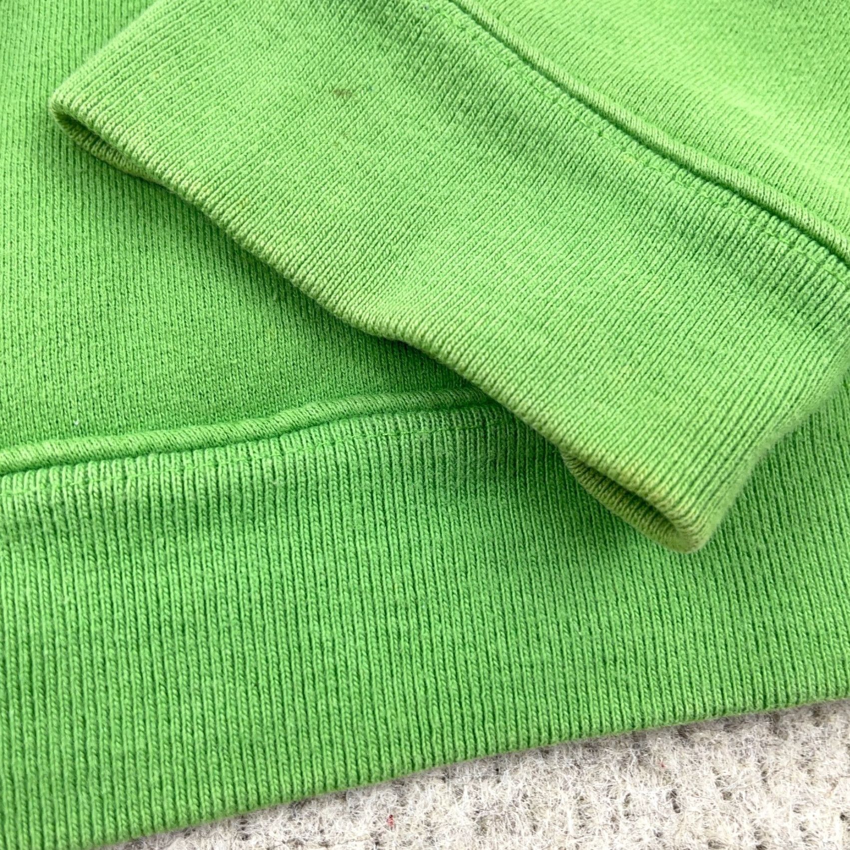 Abercrombie & Fitch VINTAGE Abercrombie & Fitch Hoodie Women Large Lime Green Full Zip Jacket Size L / US 10 / IT 46 - 5 Thumbnail