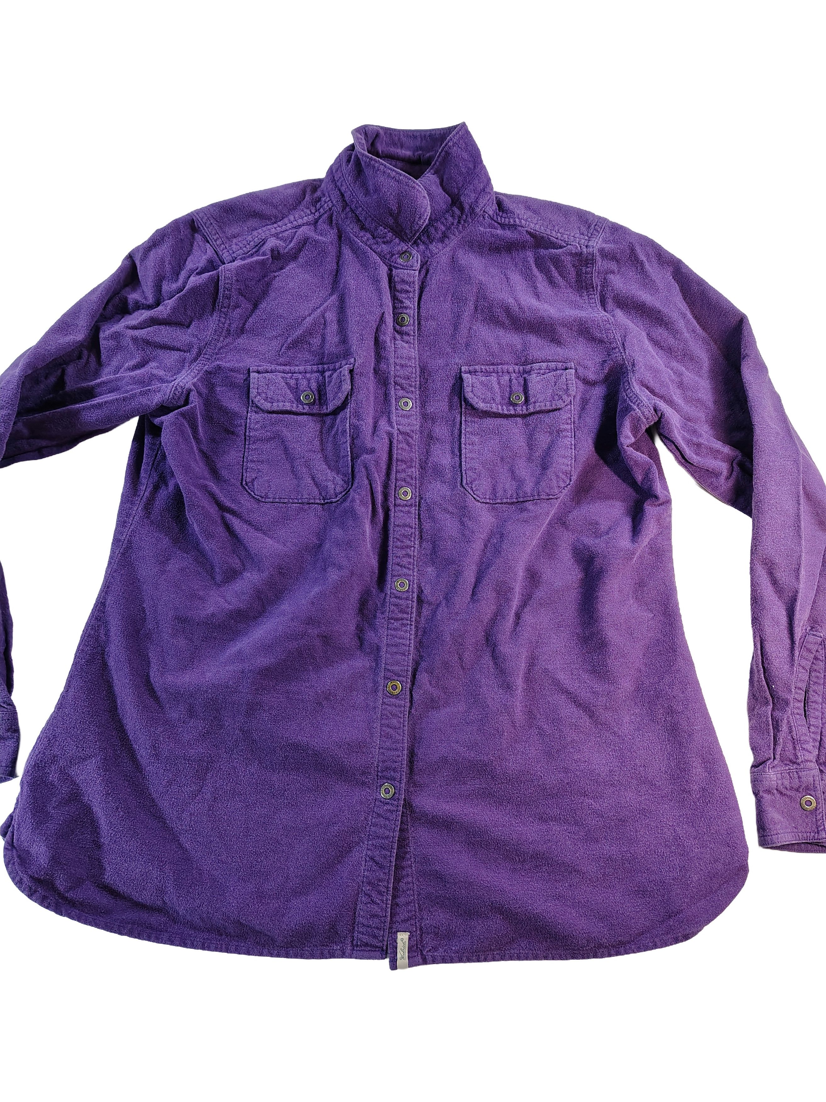 Woolrich Woolen Mills Women's Vintage Long Sleeve Purple Woolrich Button-Up Shirt Size L / US 10 / IT 46 - 1 Thumbnail