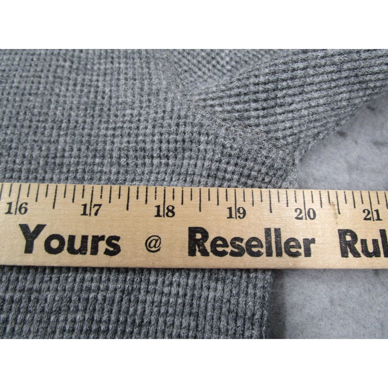 Polo Ralph Lauren Polo Ralph Lauren Sweater Womens Large Gray Waffle Knit Thermal Cotton Logo Size L / US 10 / IT 46 - 7 Thumbnail