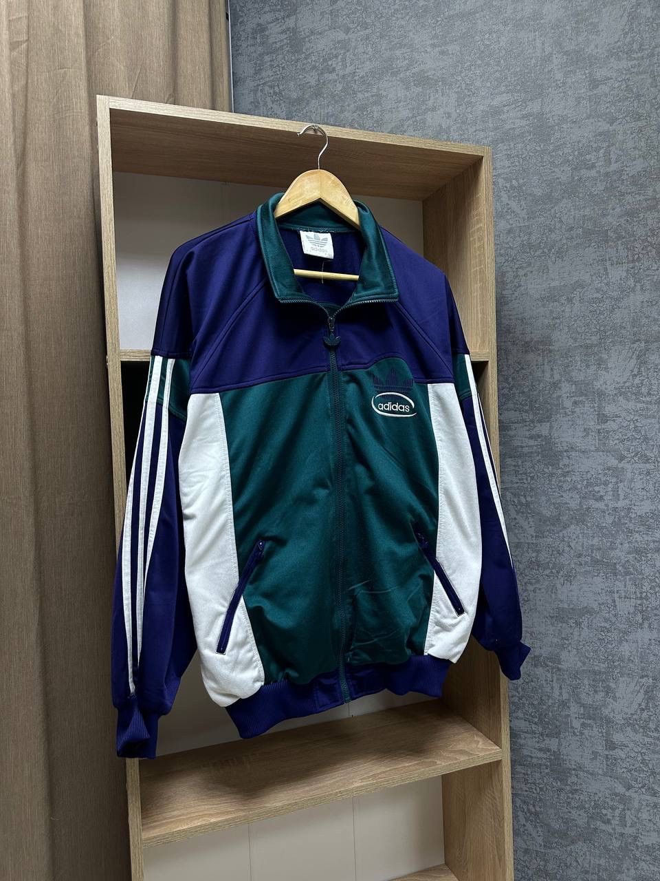 Adidas × Vintage Vintage Adidas Sportswear Big Logo Zip Hoodie Size US M / EU 48-50 / 2 - 6 Thumbnail