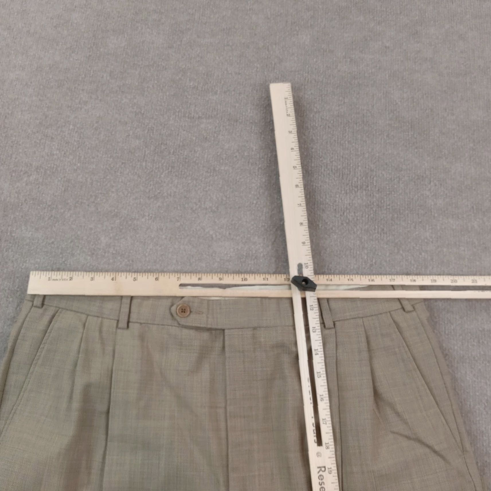 Brooks Brothers Brooks Brothers Mens 38x31 Brown Straight Leg Stretch Dress Pants Size US 36 / EU 52 - 4 Thumbnail
