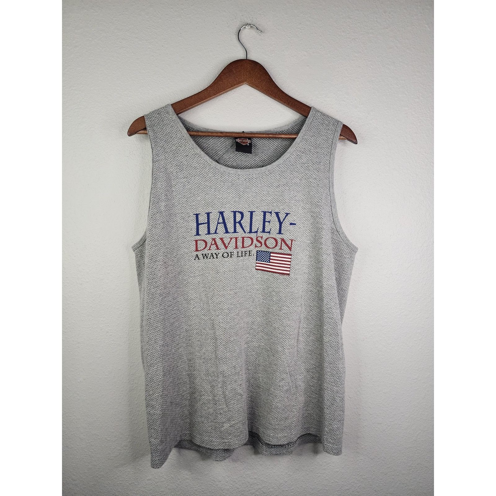 Harley Davidson × Vintage Vintage Harley Davidson Sleeveless Shirt Monarch Utah 90s L Size US L / EU 52-54 / 3 - 3 Thumbnail
