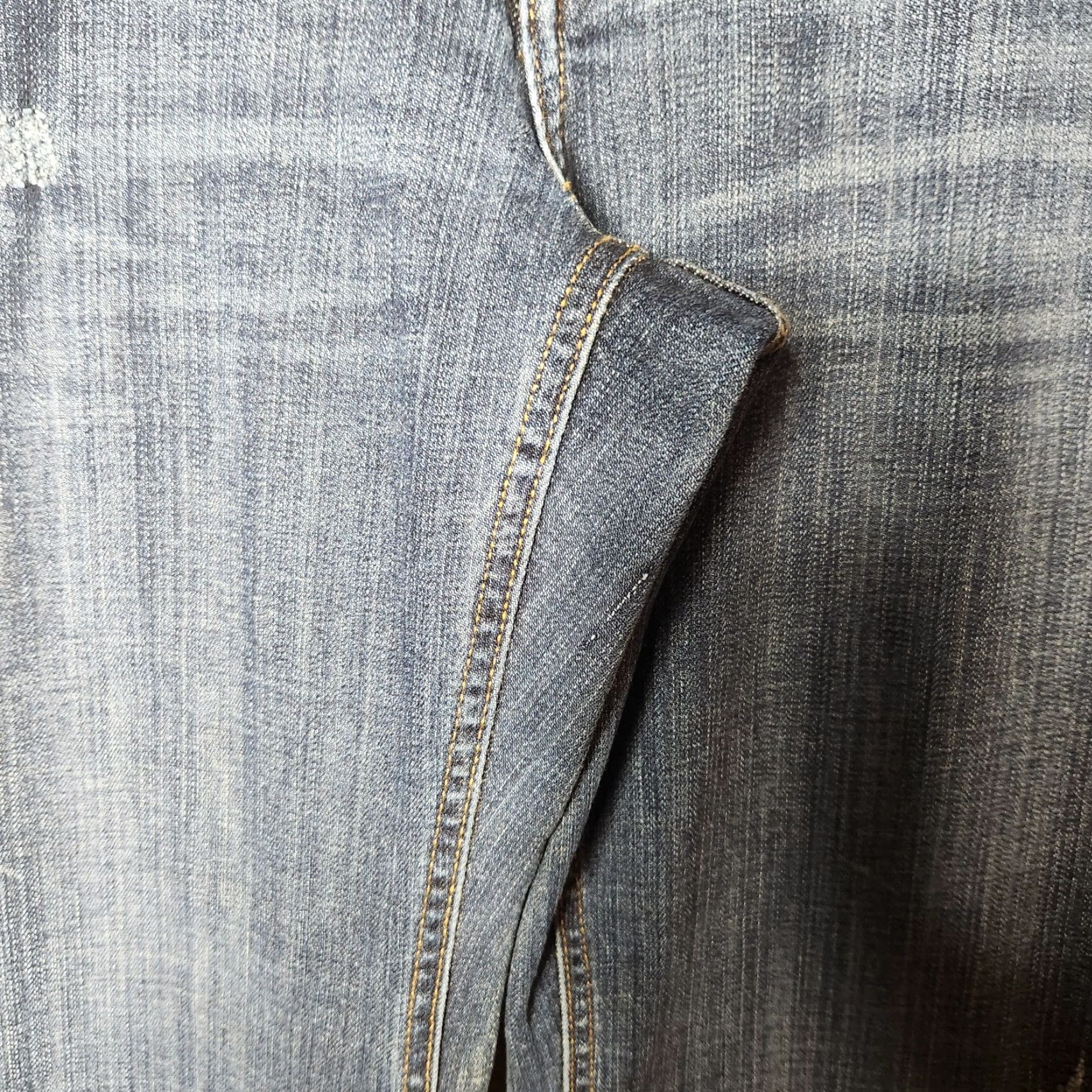 Lands' End VINTAGE Lands' End Womens Fit & Flare Medium Wash Blue Jeans-Size 16/33 Size 24" / US 00 / IT 34 - 3 Thumbnail