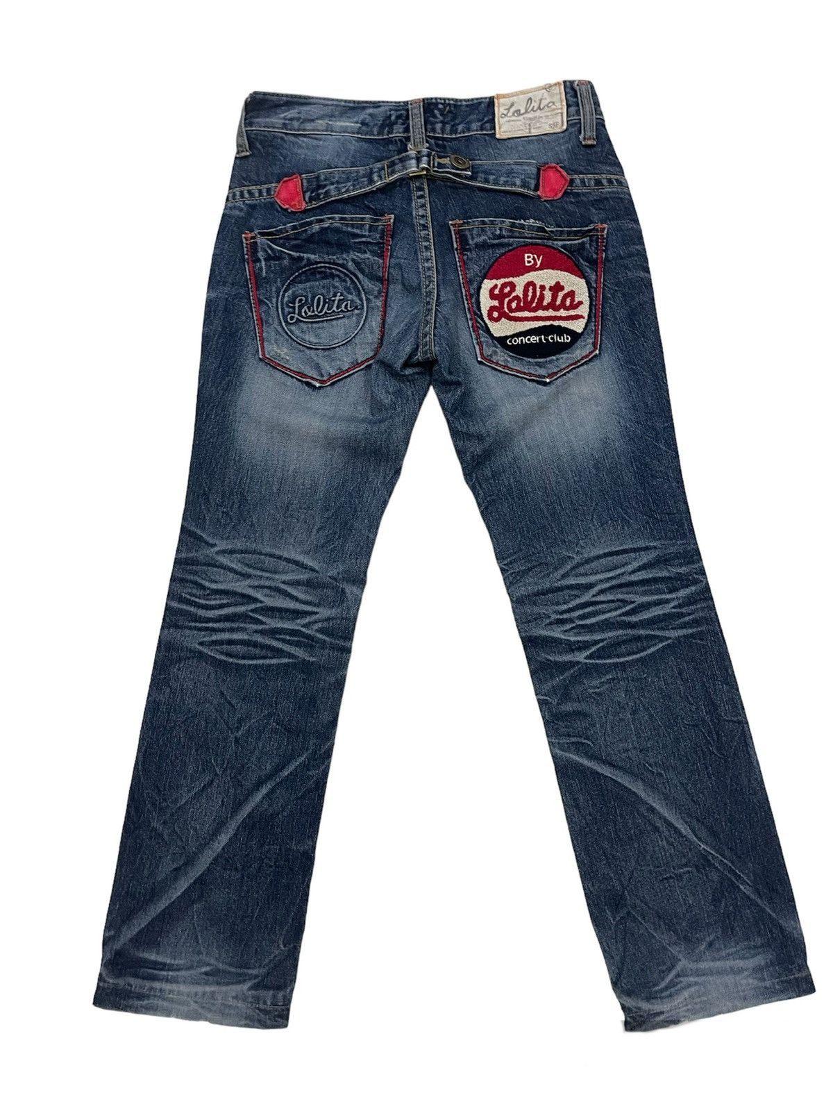 If Six Was Nine Flare Jeans Distressed Claws Design LOLITA Jeans Size 30" / US 8 / IT 44 - 1 Thumbnail