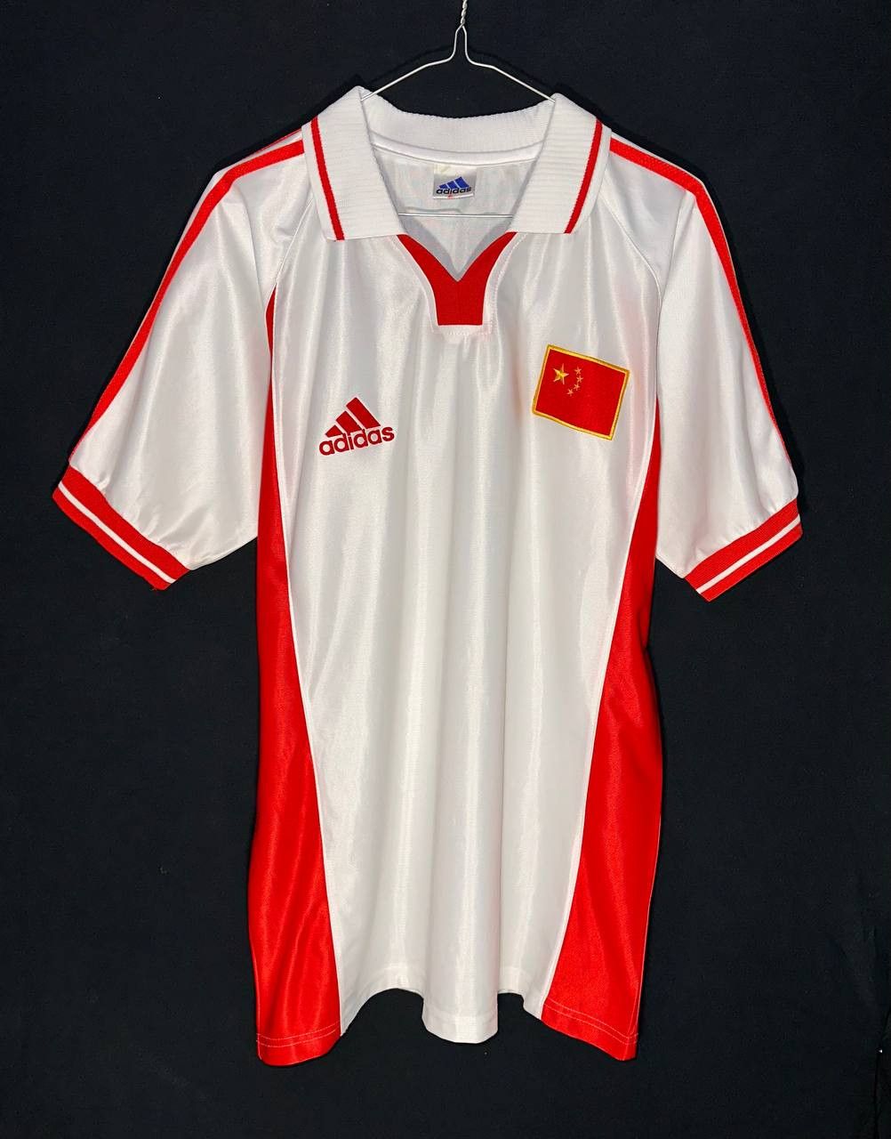 Adidas × Vintage China Adidas 2000 2002 vtg away football jersey shirt soccer Size US XL / EU 56 / 4 - 1 Thumbnail