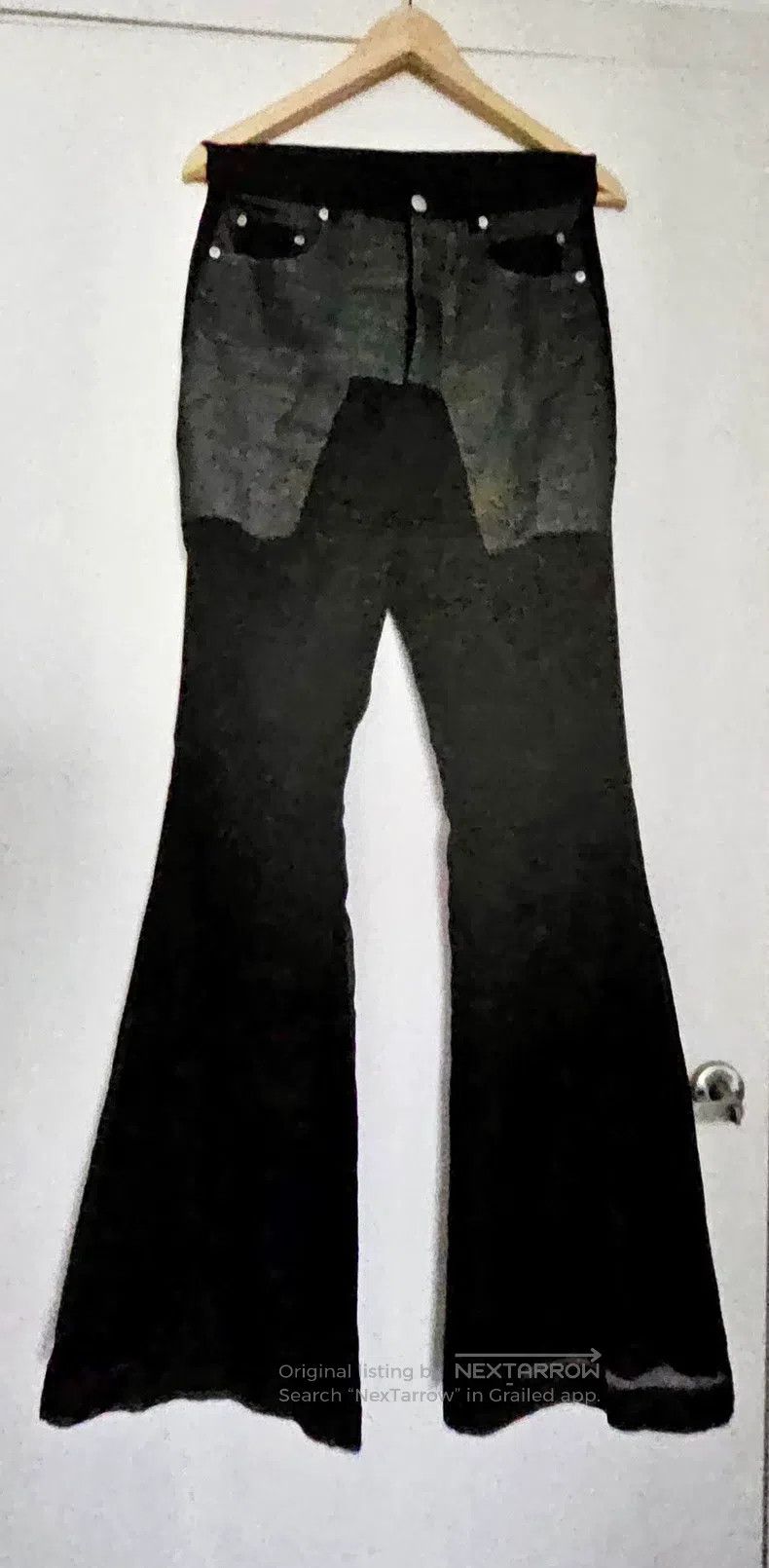 Rick Owens Rick Owens Cupro double-layer slim flared pants| Size US 28 / EU 44 - 3 Thumbnail