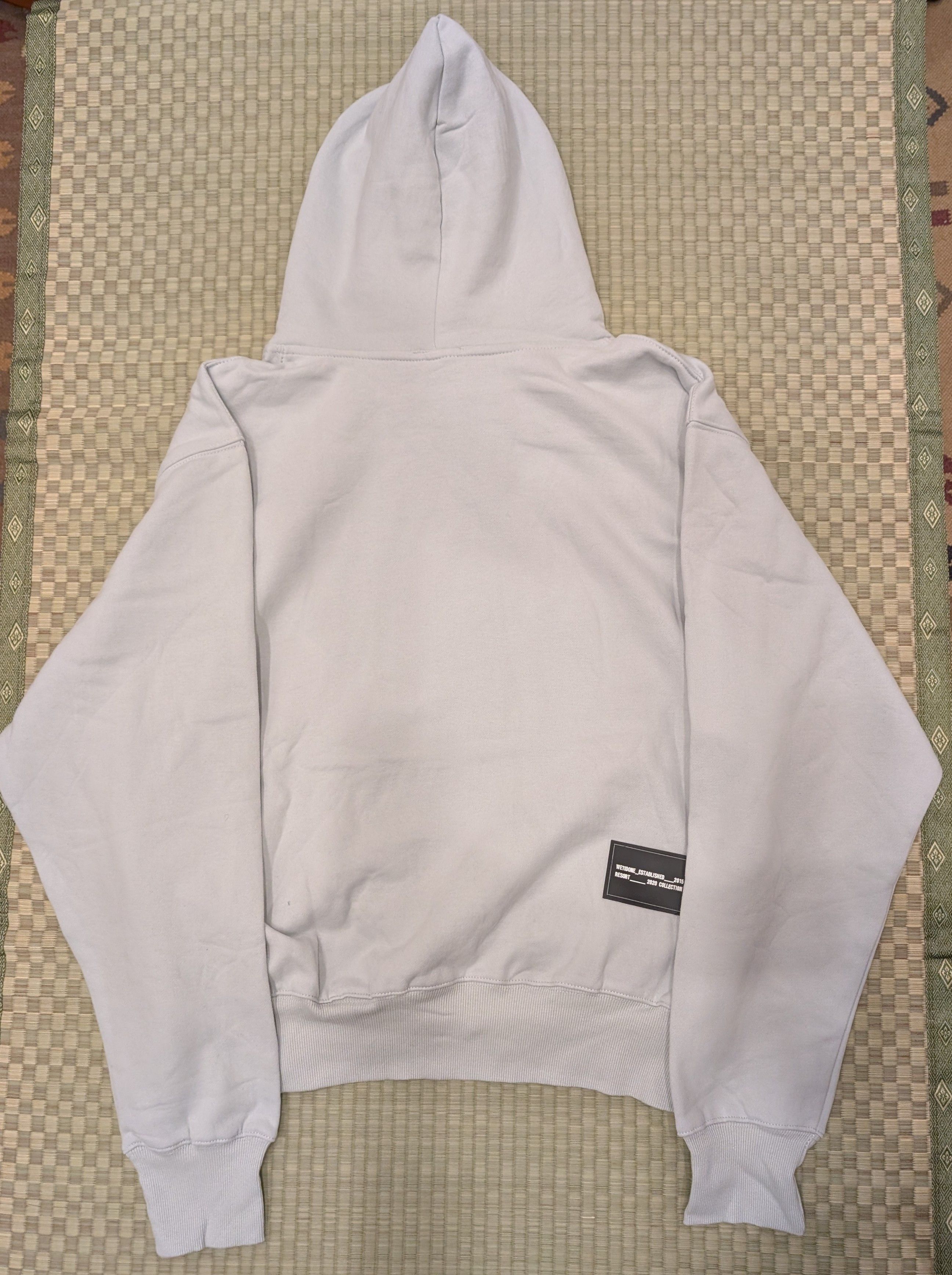 WE11DONE WE11DONE Blue Oversized Logo Hoodie Cotton Sweatshirt Size US M / EU 48-50 / 2 - 2 Thumbnail