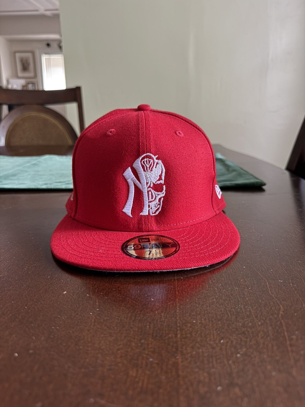 Other Kill Complacency NY Skull Fitted Hat Size 7 & 7 1/2 Size ONE SIZE - 1 Thumbnail