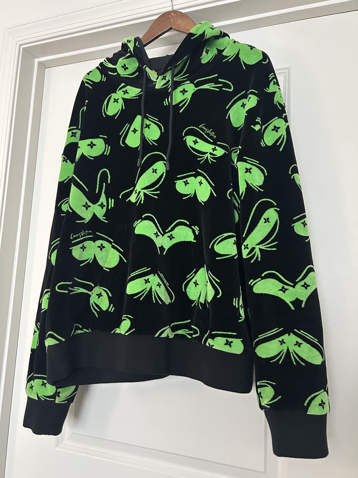 Louis Vuitton Louis vuitton eyes graphic jacquard hoodie black green Size US XXL / EU 58 / 5 - 1 Thumbnail