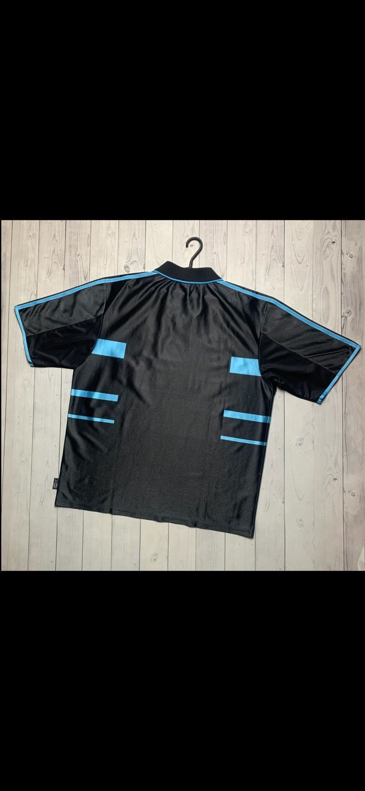 Adidas × Vintage Vintage Olympic Marseille soccer jersey adidas black away XL Size US XL / EU 56 / 4 - 7 Thumbnail