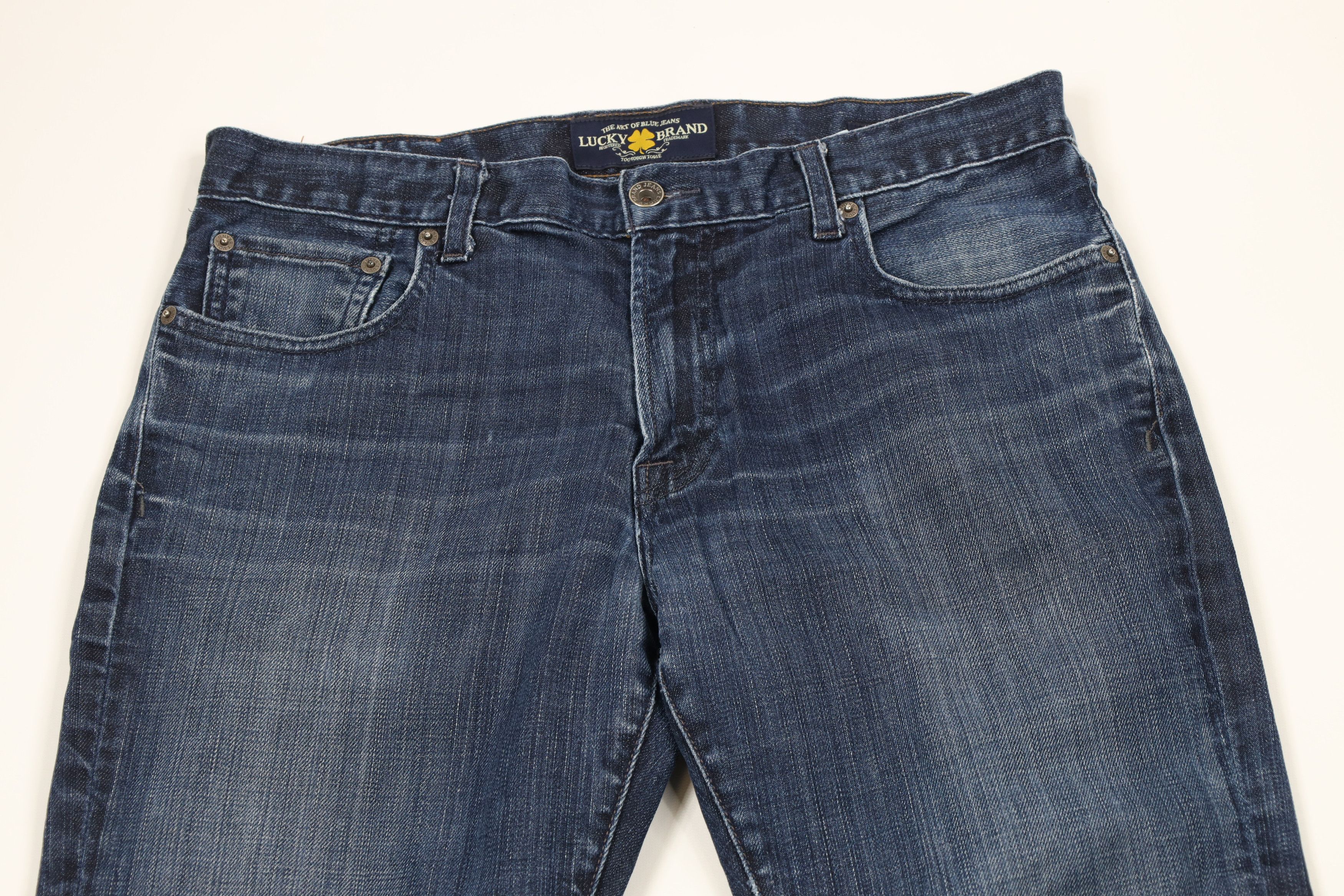 Lucky Brand × Vintage Vintage Y2K Lucky Brand Original Straight Leg Denim Jeans Size US 33 - 2 Thumbnail