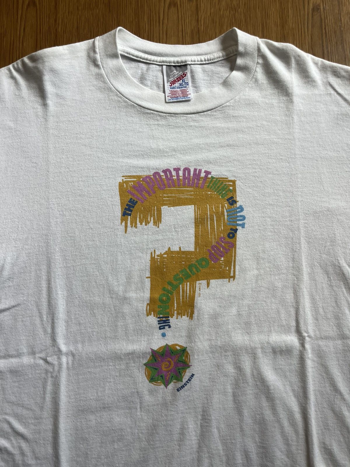Arts & Science Vintage EINSTEIN The IMPORTANT thing is not to stop ? 90’s Size US XL / EU 56 / 4 - 5 Thumbnail