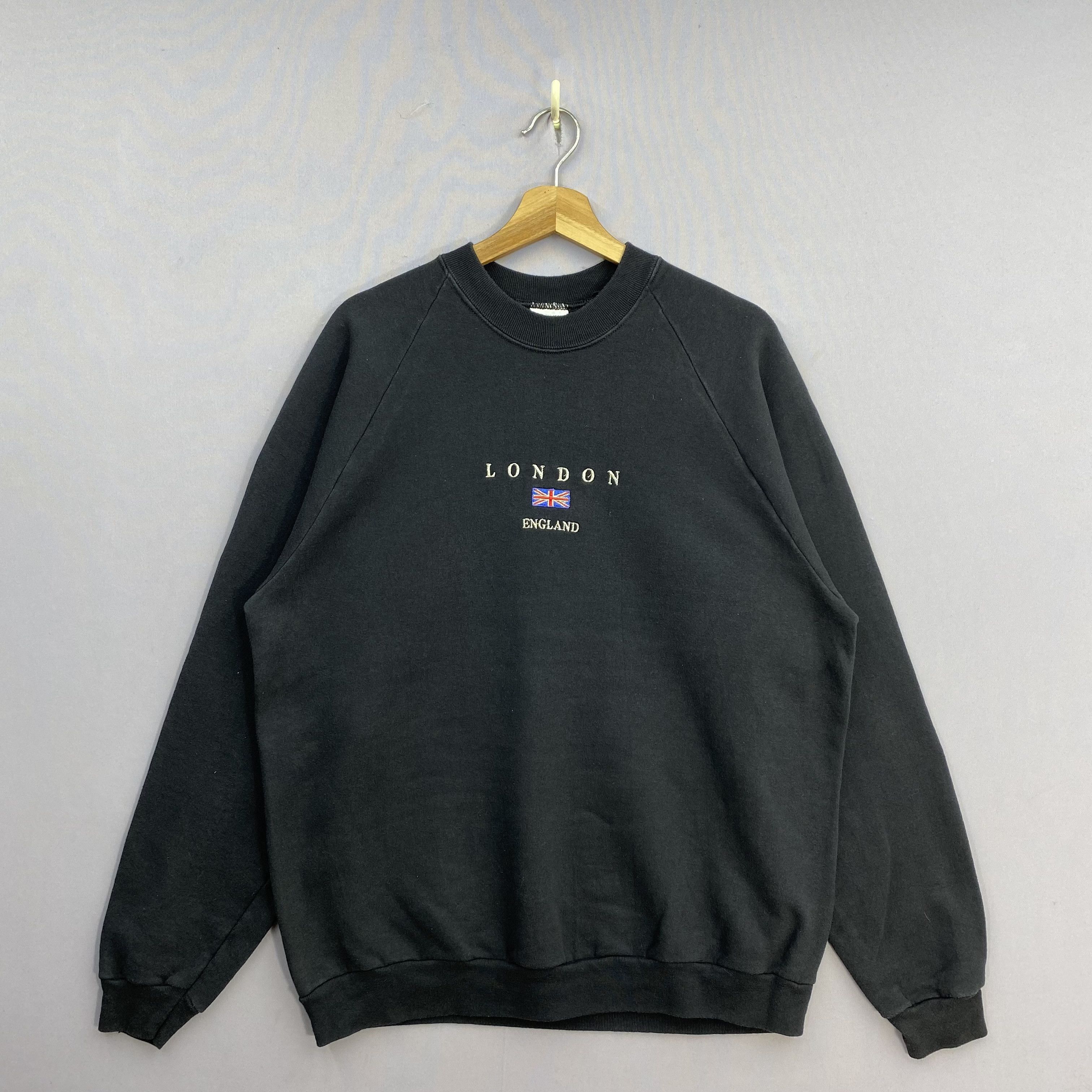 Vintage Vintage 90s London England Jumper Union Jack Screen Stars Size US L / EU 52-54 / 3 - 2 Thumbnail