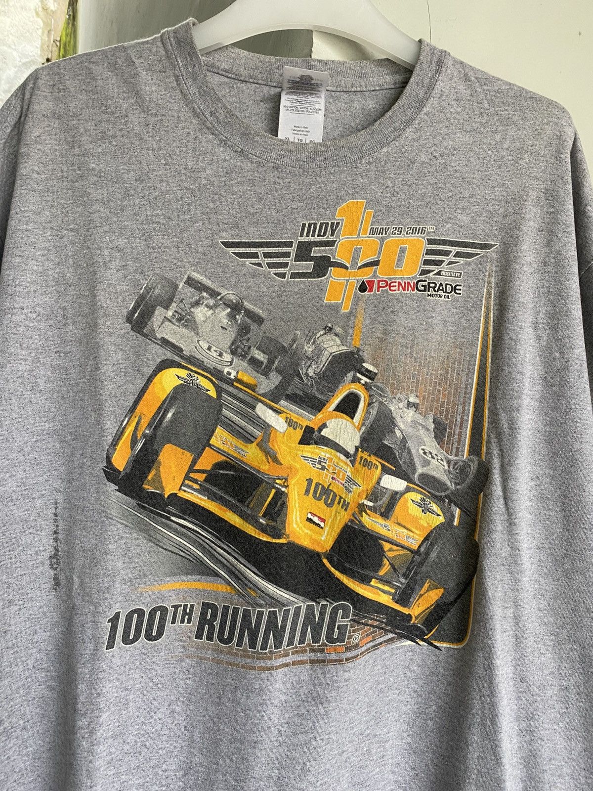 Gildan × NASCAR × Vintage Vintage Indy 500, 100th Running Tshirt Size US XL / EU 56 / 4 - 3 Thumbnail