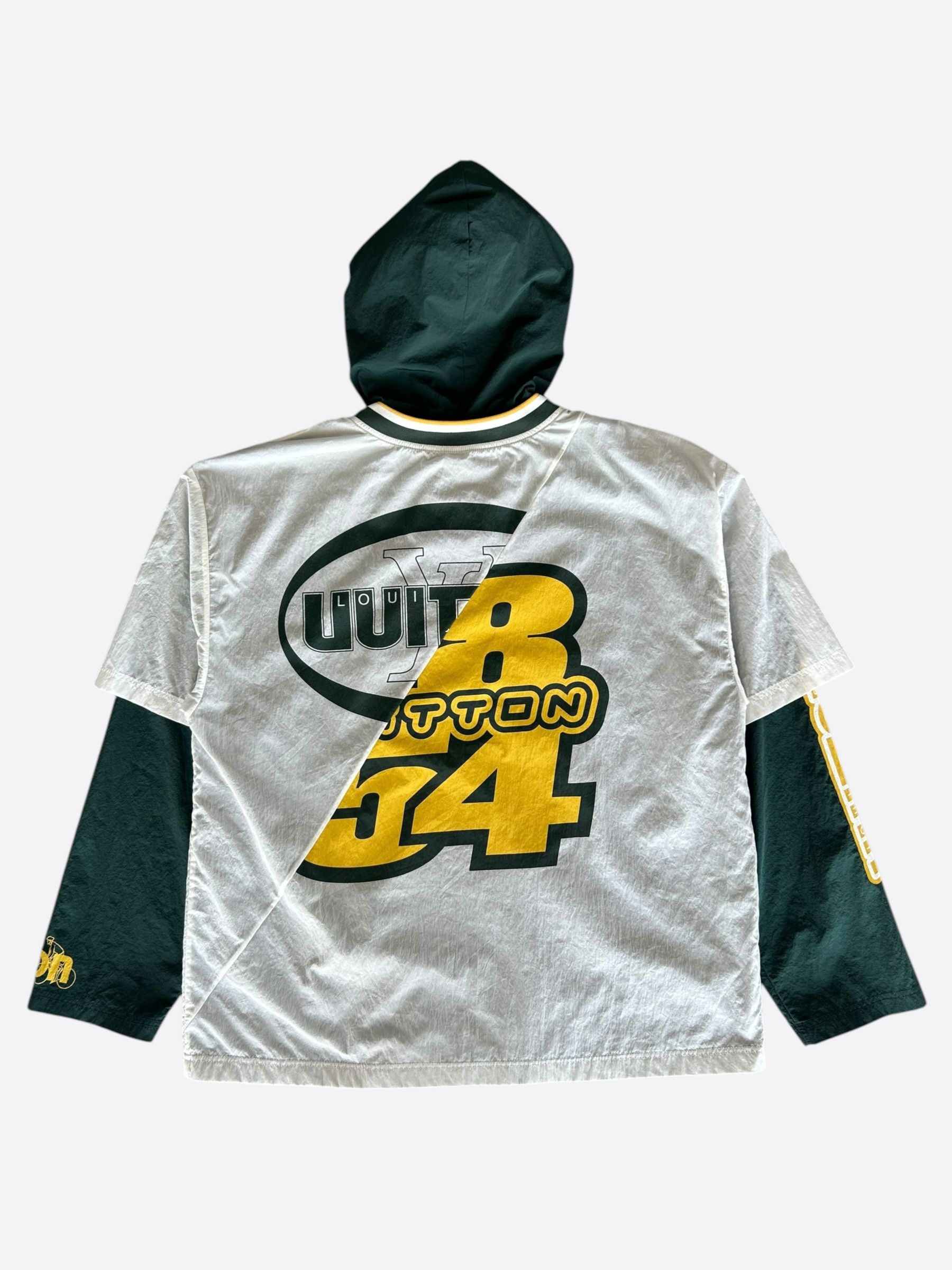 Louis Vuitton Louis Vuitton White & Green Graphic Windbreaker Size US XL / EU 56 / 4 - 2 Thumbnail