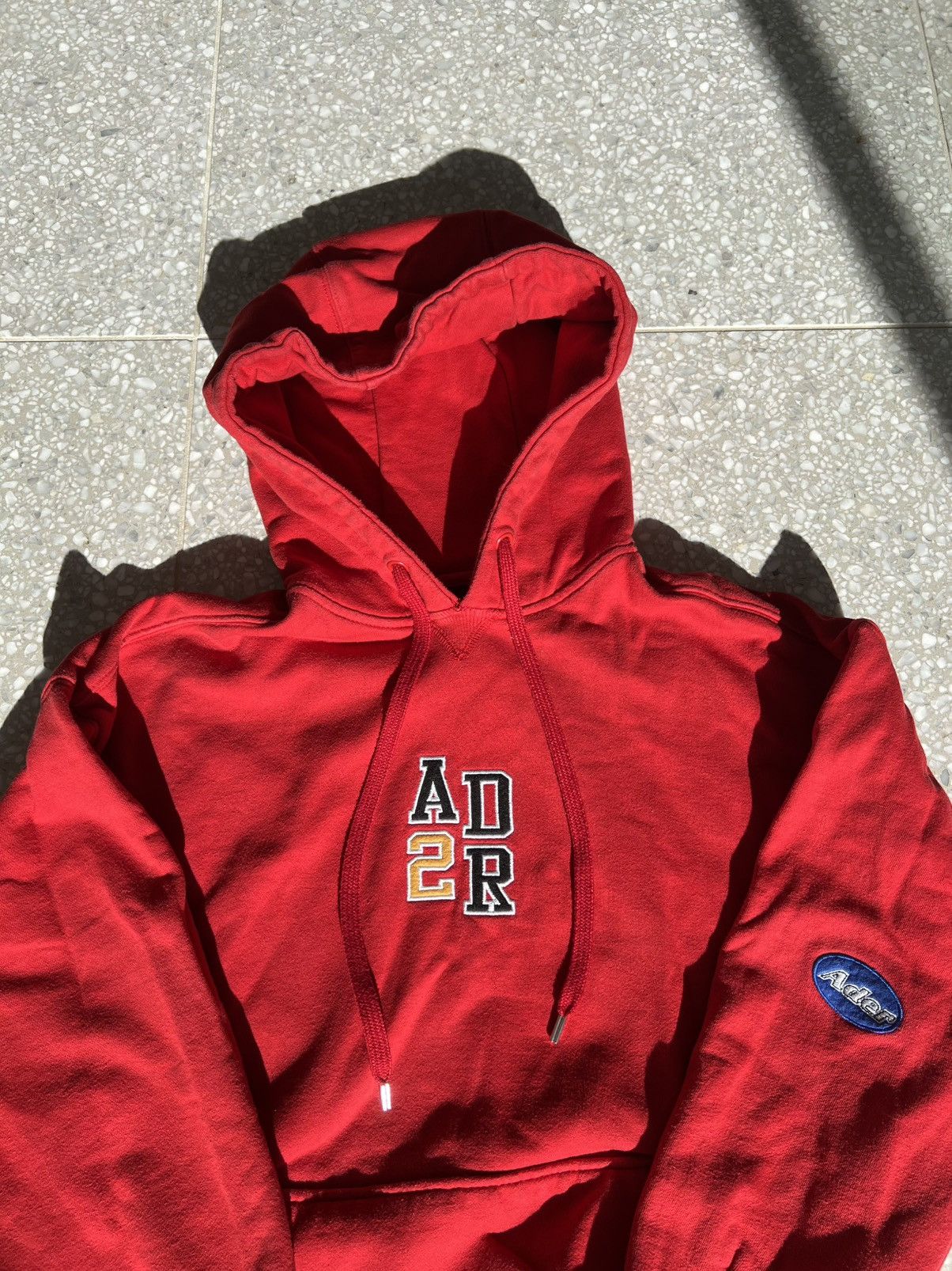 Ader Error Ader Error Red Hoodie - 2017 F/W Size US M / EU 48-50 / 2 - 2 Thumbnail