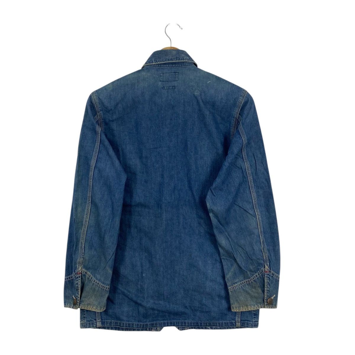 Blue Blue Japan Blue Blue Japan Vintage 90s Indigo Denim Chore Jacket L Size US L / EU 52-54 / 3 - 2 Thumbnail