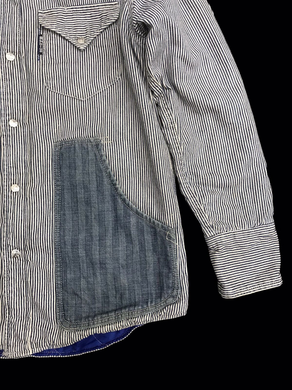 Blue Blue Japan 💥ARCHIVAL💥BLUE BLUE HYBRID HICKORY X HBT JACKET F206 Size US XS / EU 42 / 0 - 7 Thumbnail
