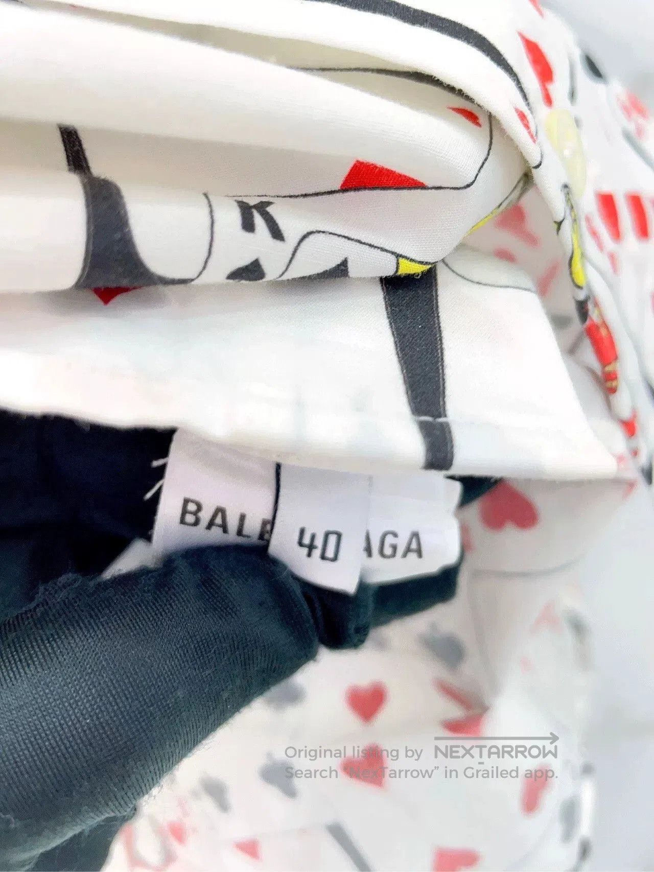 Balenciaga Balenciaga Playing Cards Print Shirt. Size US XXS / EU 40 - 6 Thumbnail