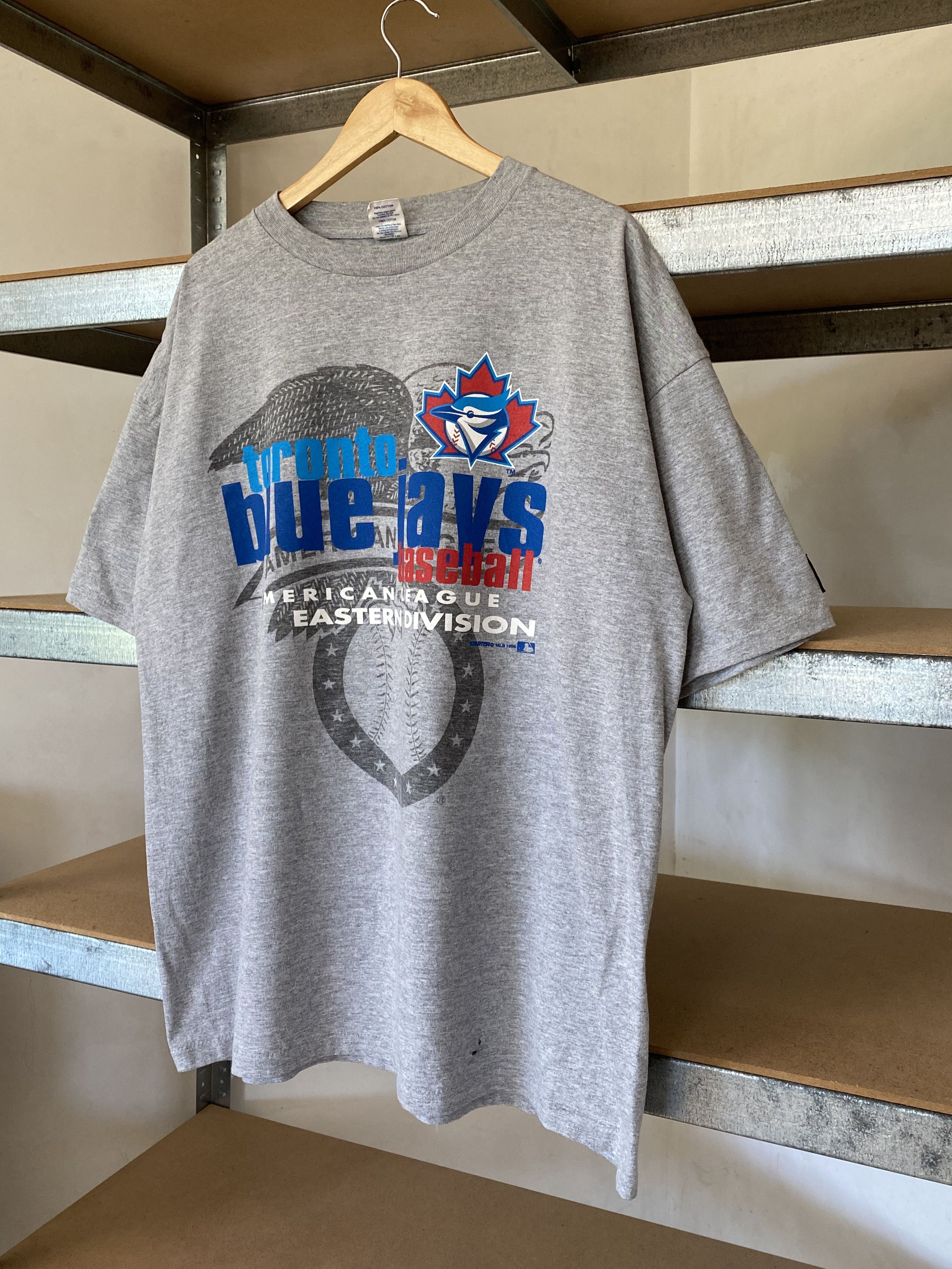 MLB Toronto Blue Jays Vintage 1996 MLB Gray Tee Size US XL / EU 56 / 4 - 5 Thumbnail