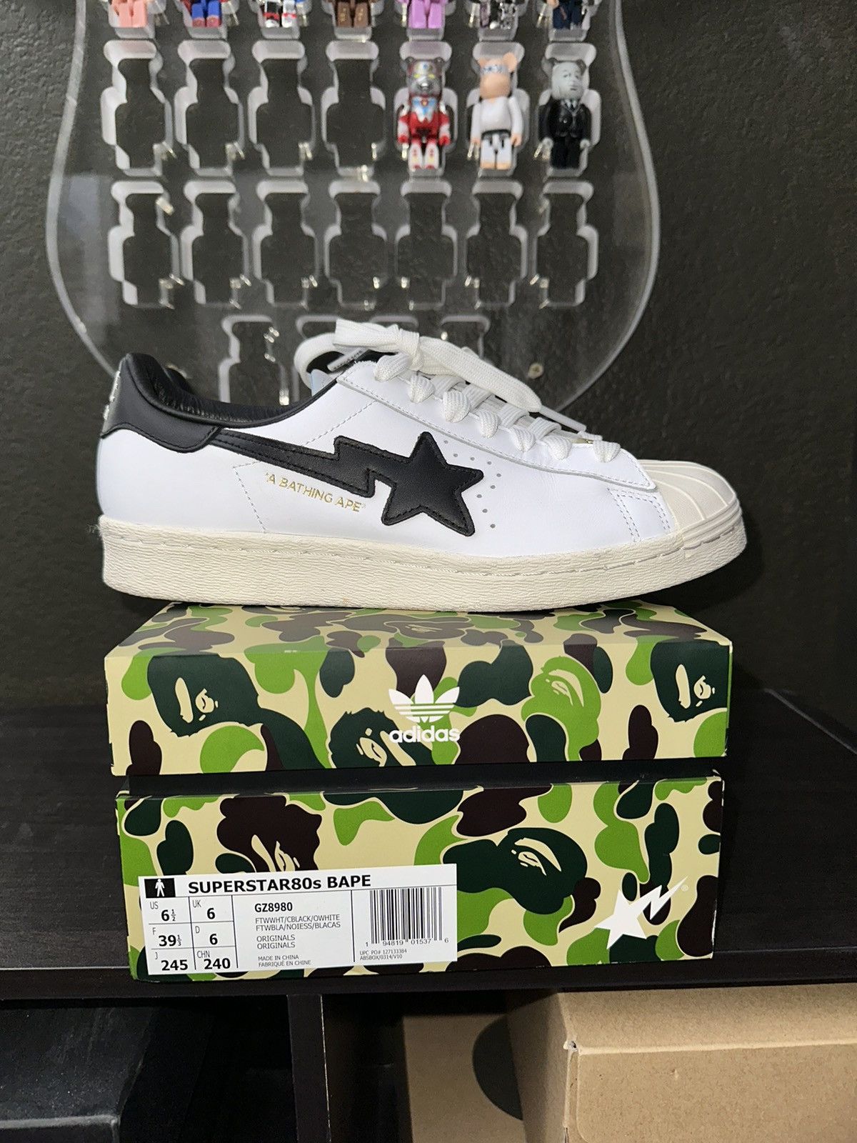 image of Adidas Superstars ‘White And Black’ - Size 6.5 Shoes, Men's
