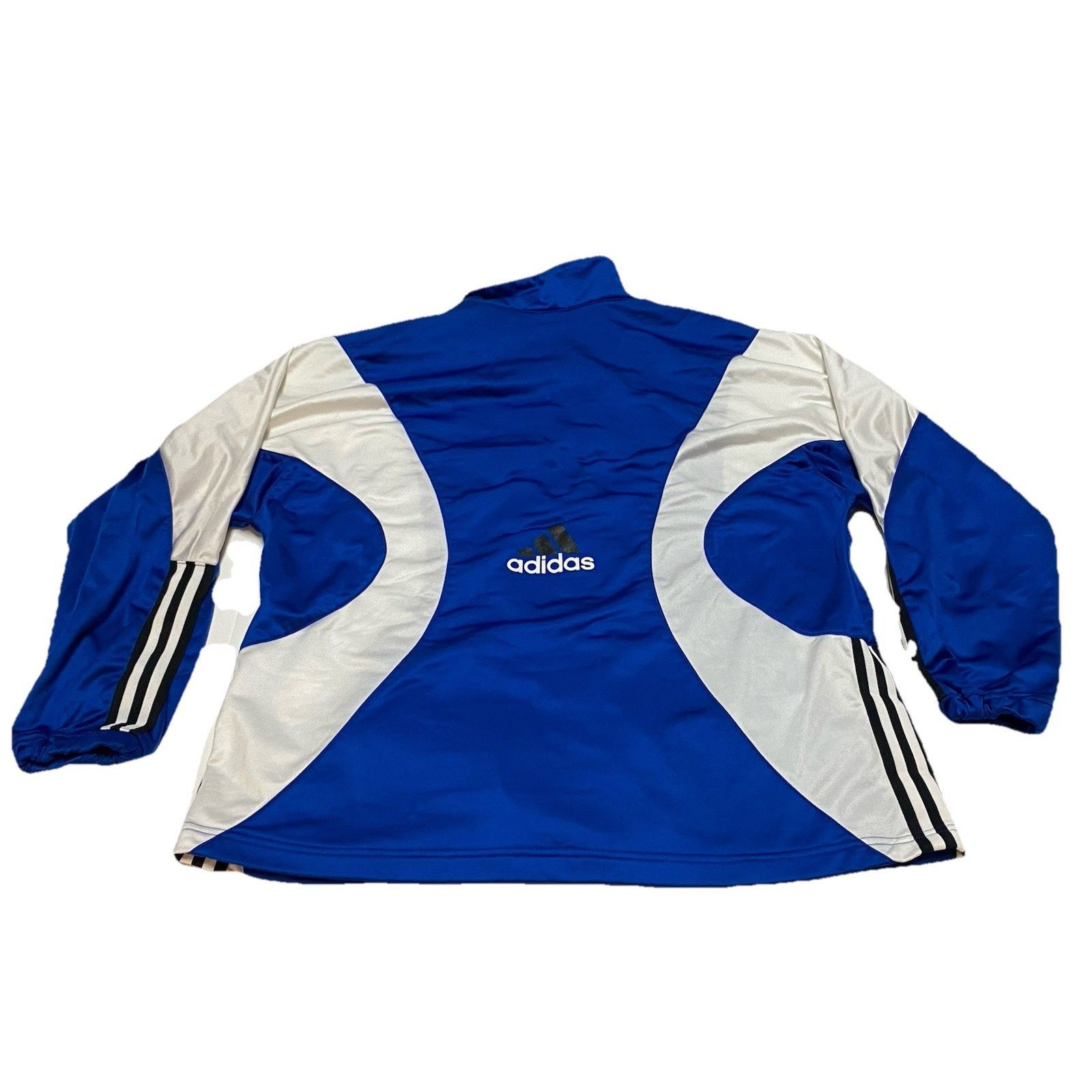 Adidas Vtg Adidas Blue White Full Zip Soccer Track Jacket Men's XL Size US XL / EU 56 / 4 - 7 Thumbnail