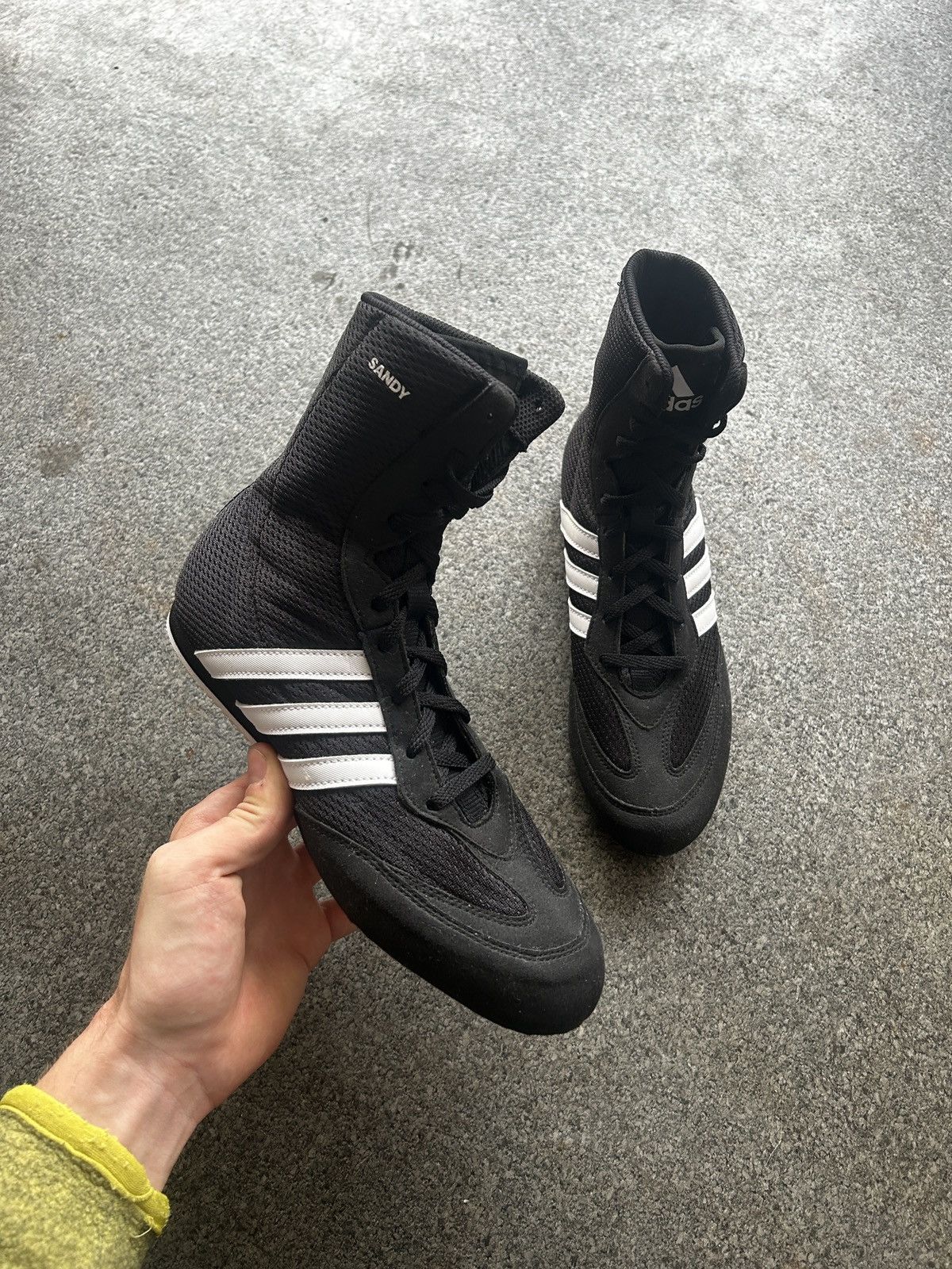 Adidas × Vintage Vintage Adidas High Top Sneakers Boxing Wrestling Size US 7 / IT 37 - 4 Thumbnail