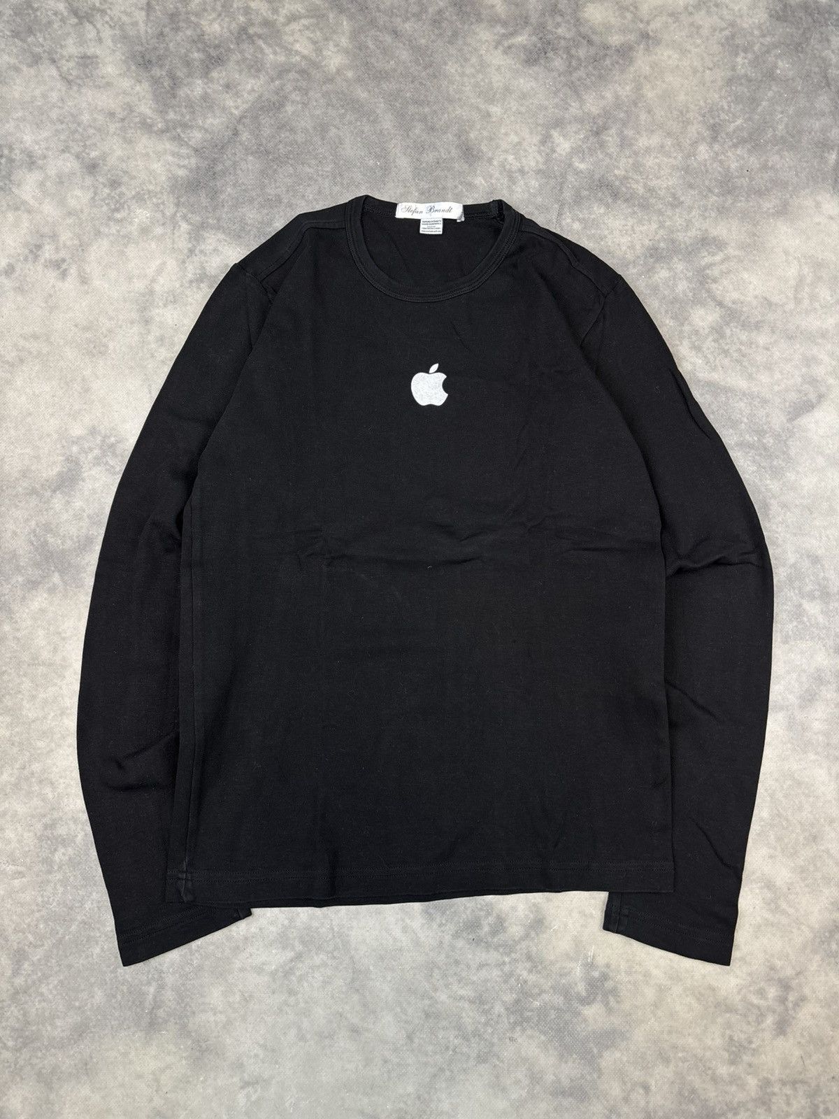 Vintage Apple Longsleeve T shirt merch 90s black big logo
