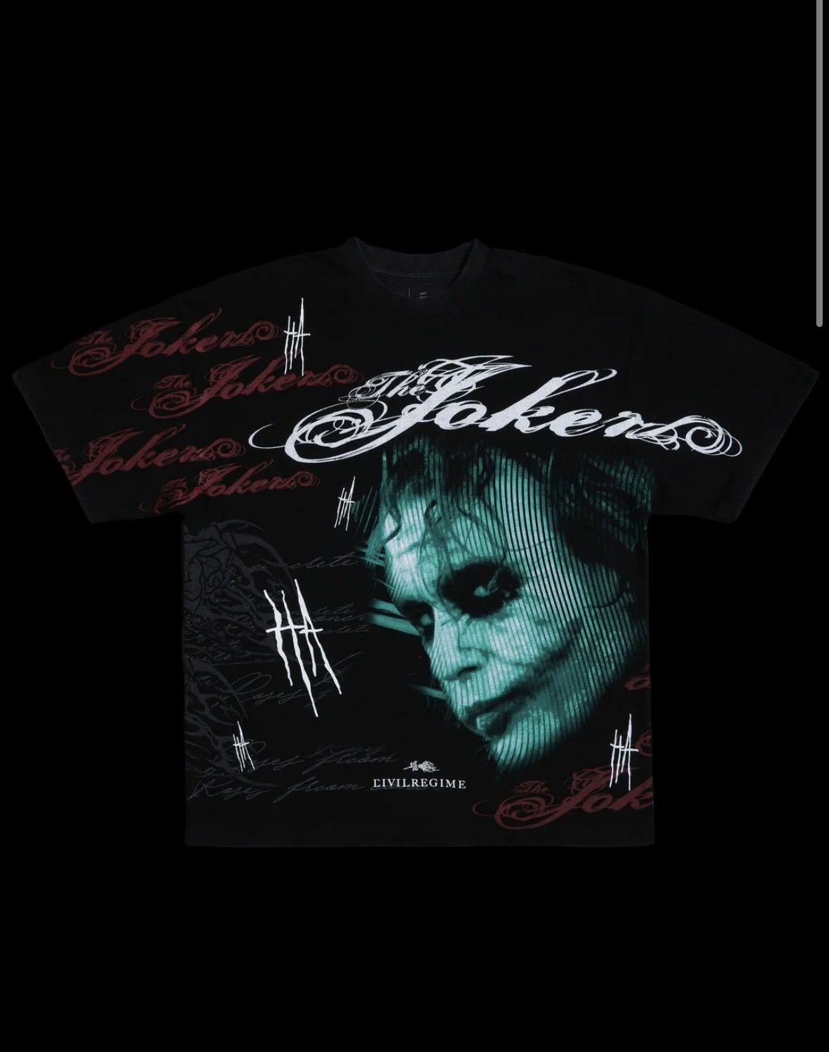 Darc Sport CIVIL REGIME X THE JOKER HEATH LEDGER LAST LAUGH SHIRT Size US XL / EU 56 / 4 - 2 Thumbnail