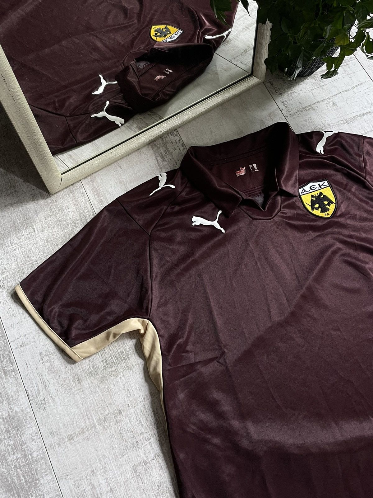 Puma × Vintage Vintage Puma AEK Athens 2008/2009 Football Shirt Jersey Size US S / EU 44-46 / 1 - 7 Thumbnail