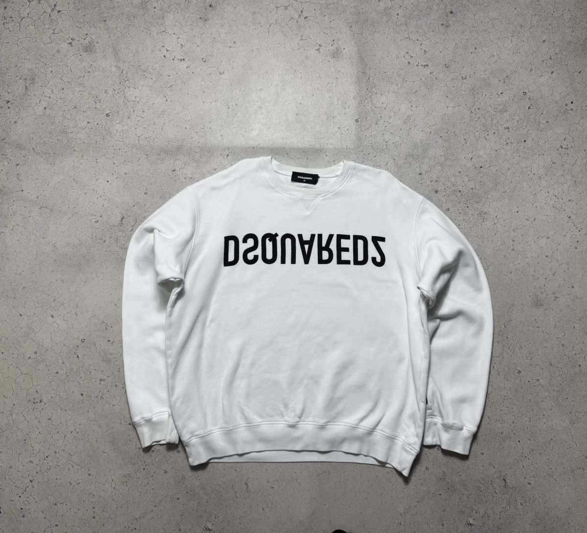 Dsquared2 Dsquared2 White Big Logo Luxury Sweatshirt Size XL Size US XL / EU 56 / 4 - 1 Thumbnail