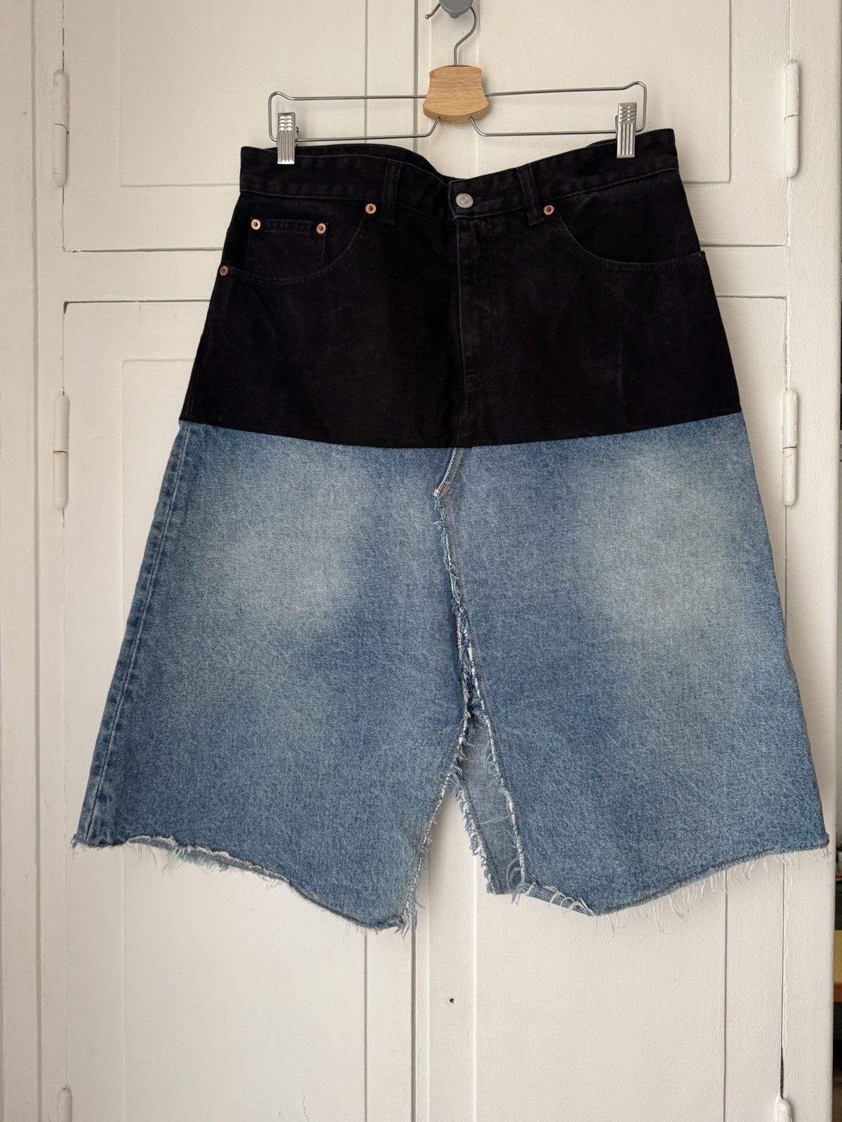 MM6 MM6 Deconstructed Jean Skirt Size US 32 / EU 48 - 1 Thumbnail