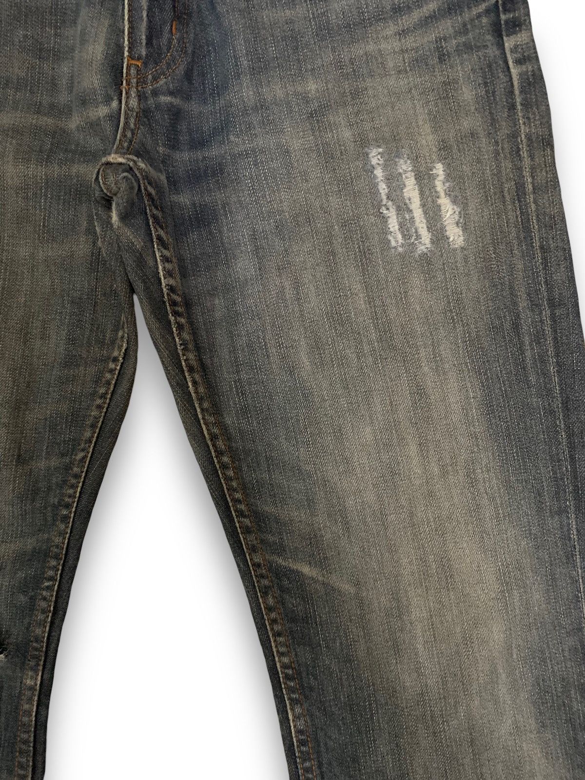 Undercover × Uniqlo Vintage Y2K Uniqlo UJ Faded Straight Leg Distressed Jeans Size US 29 - 8 Thumbnail