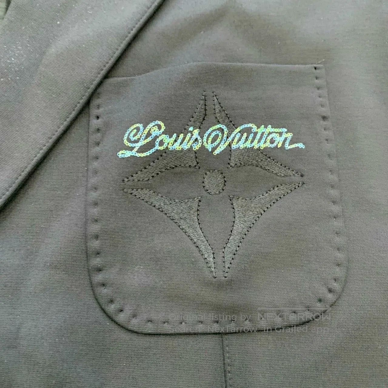 Louis Vuitton black embroidered logo suit jacket LV SS25. Size US XXL / EU 58 / 5 - 9 Thumbnail