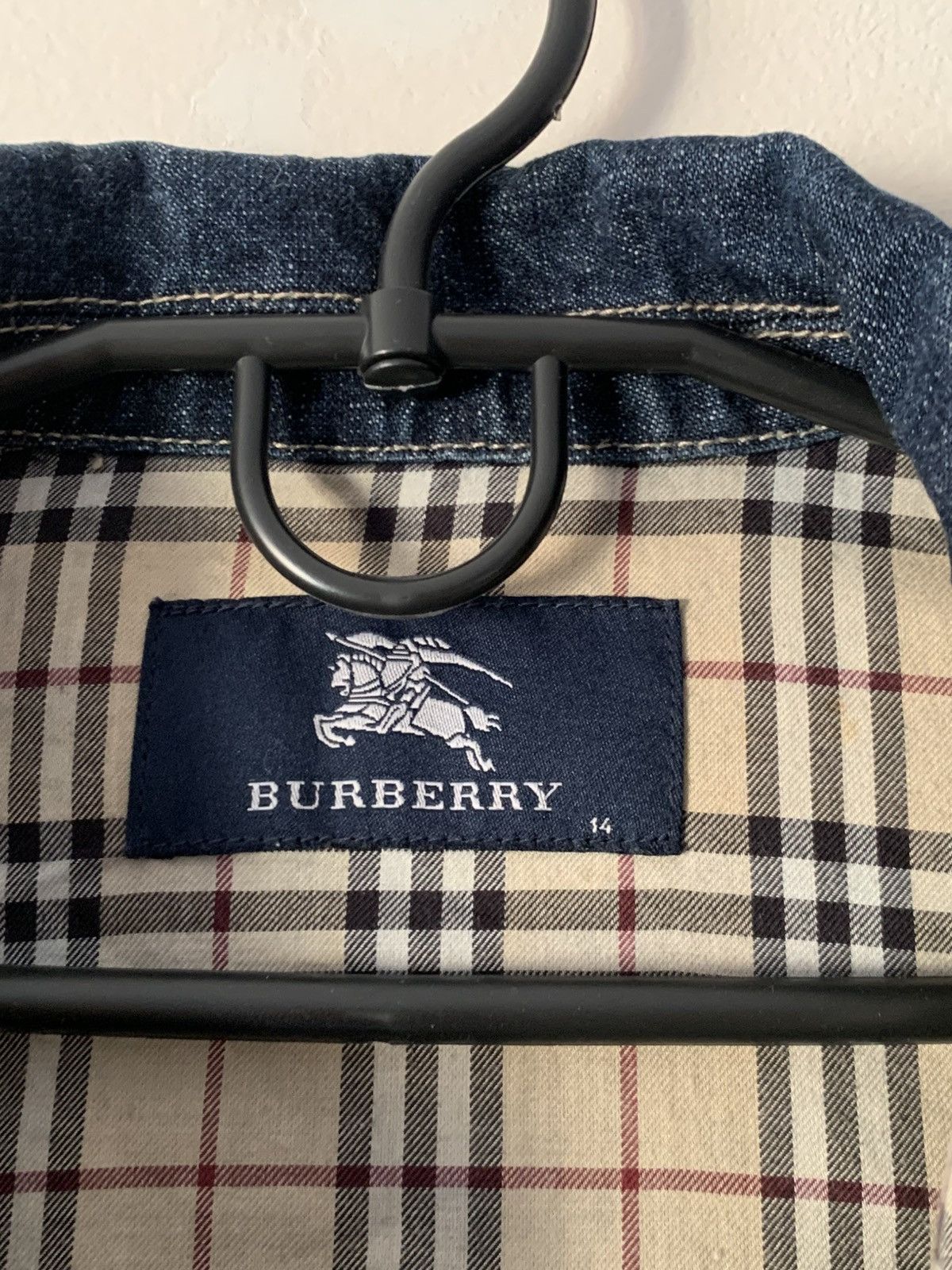 Burberry 🔥VINTAGE BURBERRY DENIM JACKET Size M / US 6-8 / IT 42-44 - 13 Thumbnail