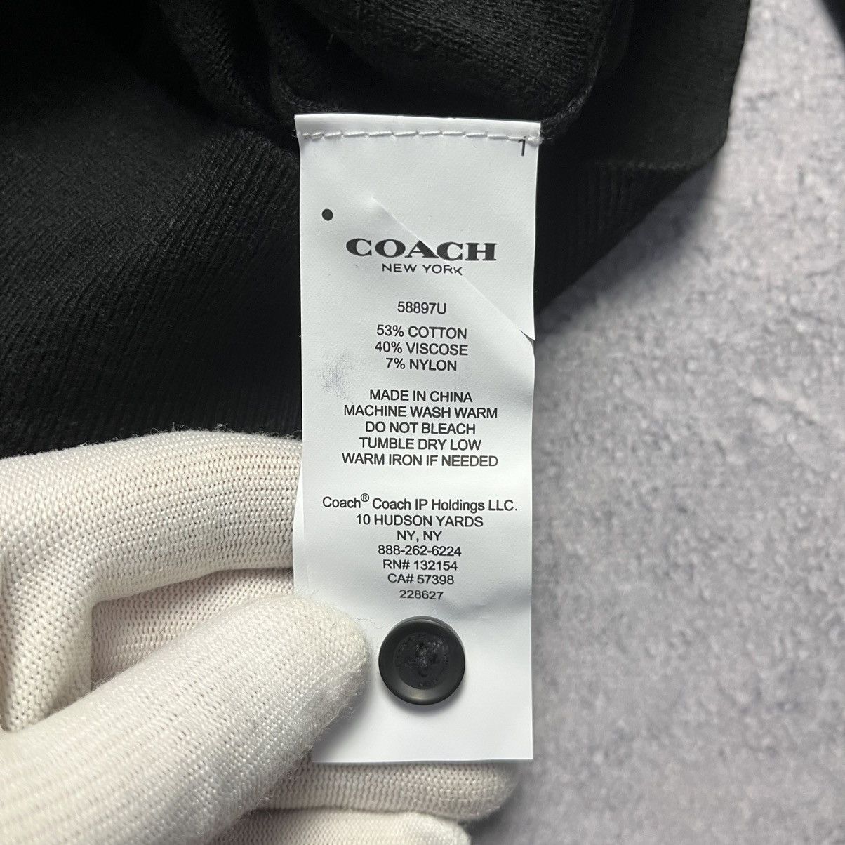 Coach Coach Black Cardigan Sweater Streetwear Luxury Designer Size XXS / US 00 / IT 34 - 7 Thumbnail