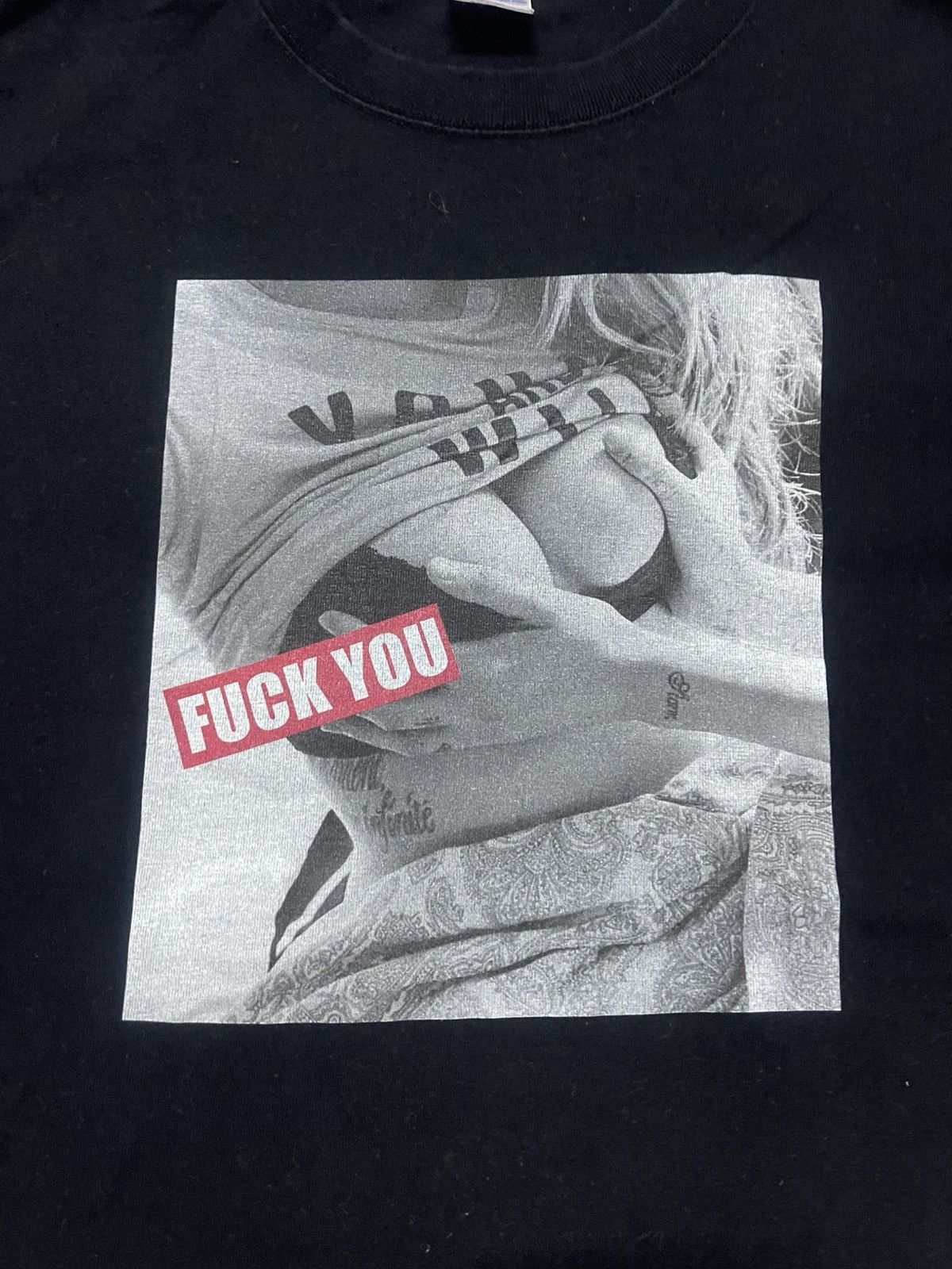 Japanese Brand × Vintage VINTAGE FUCK YOU PHOTO TEE VERY RARE Size US M / EU 48-50 / 2 - 2 Thumbnail