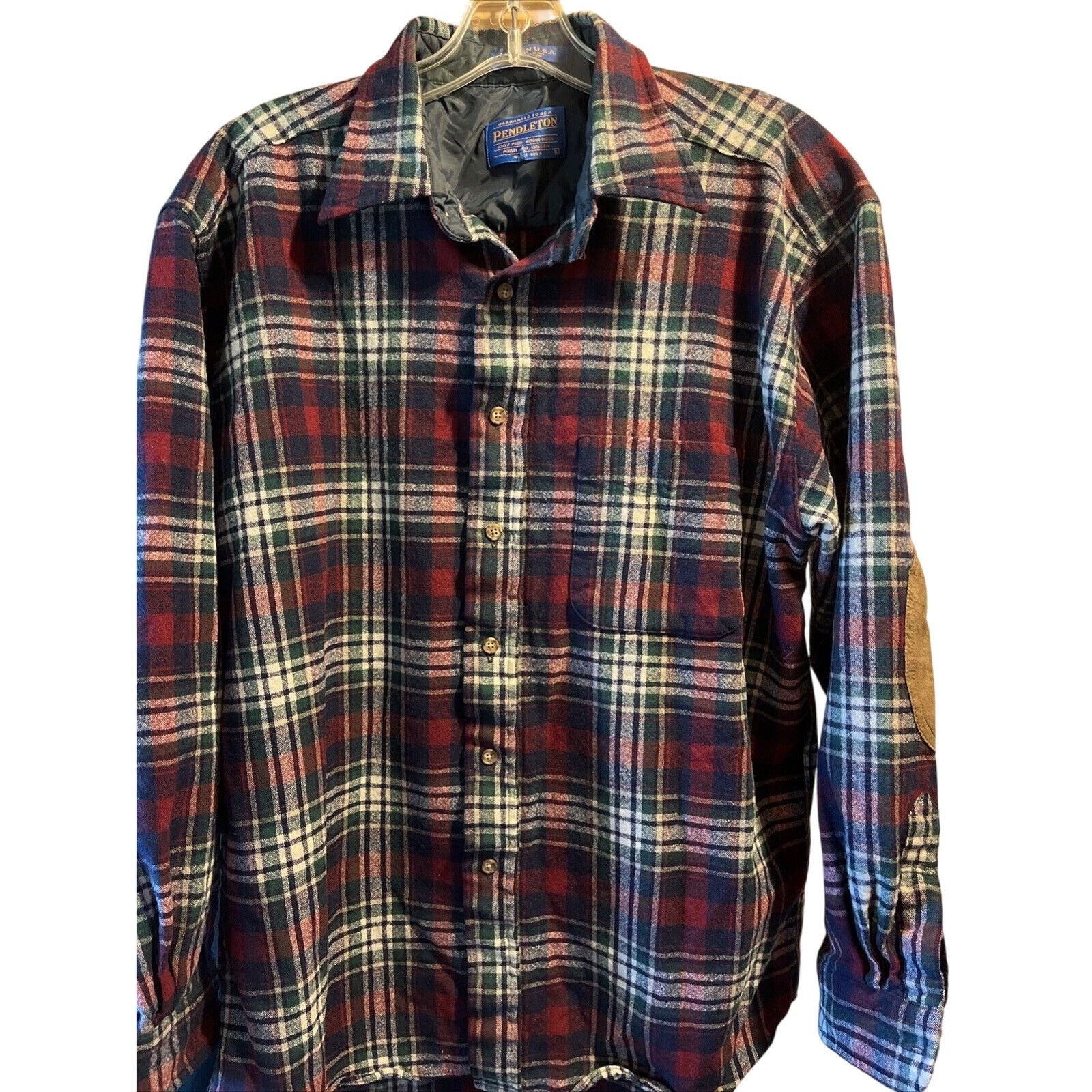 Pendleton Pendleton Men's Shirt L Red Plaid Button Wool Outdoor Travel Size US L / EU 52-54 / 3 - 1 Thumbnail