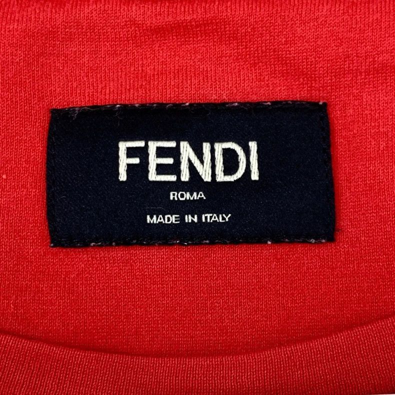 Fendi Fendi Red Logo Animal Print TShirt Size US M / EU 48-50 / 2 - 5 Thumbnail