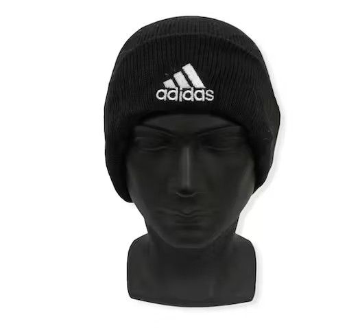 image of Vintage Adidas Trademark Logo Beanie Hat, Men's