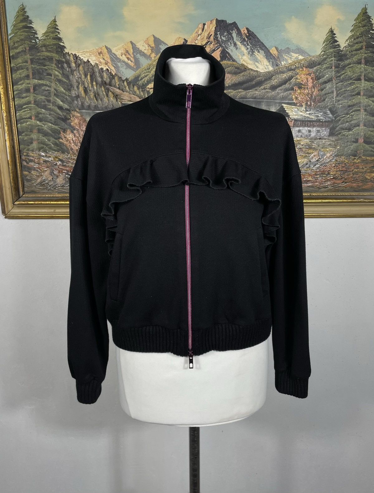 Moschino × Vintage Monogram Vintsge Y2k Crewneck Sweater Jumper Knitwear Luxury Size S / US 4 / IT 40 - 1 Thumbnail
