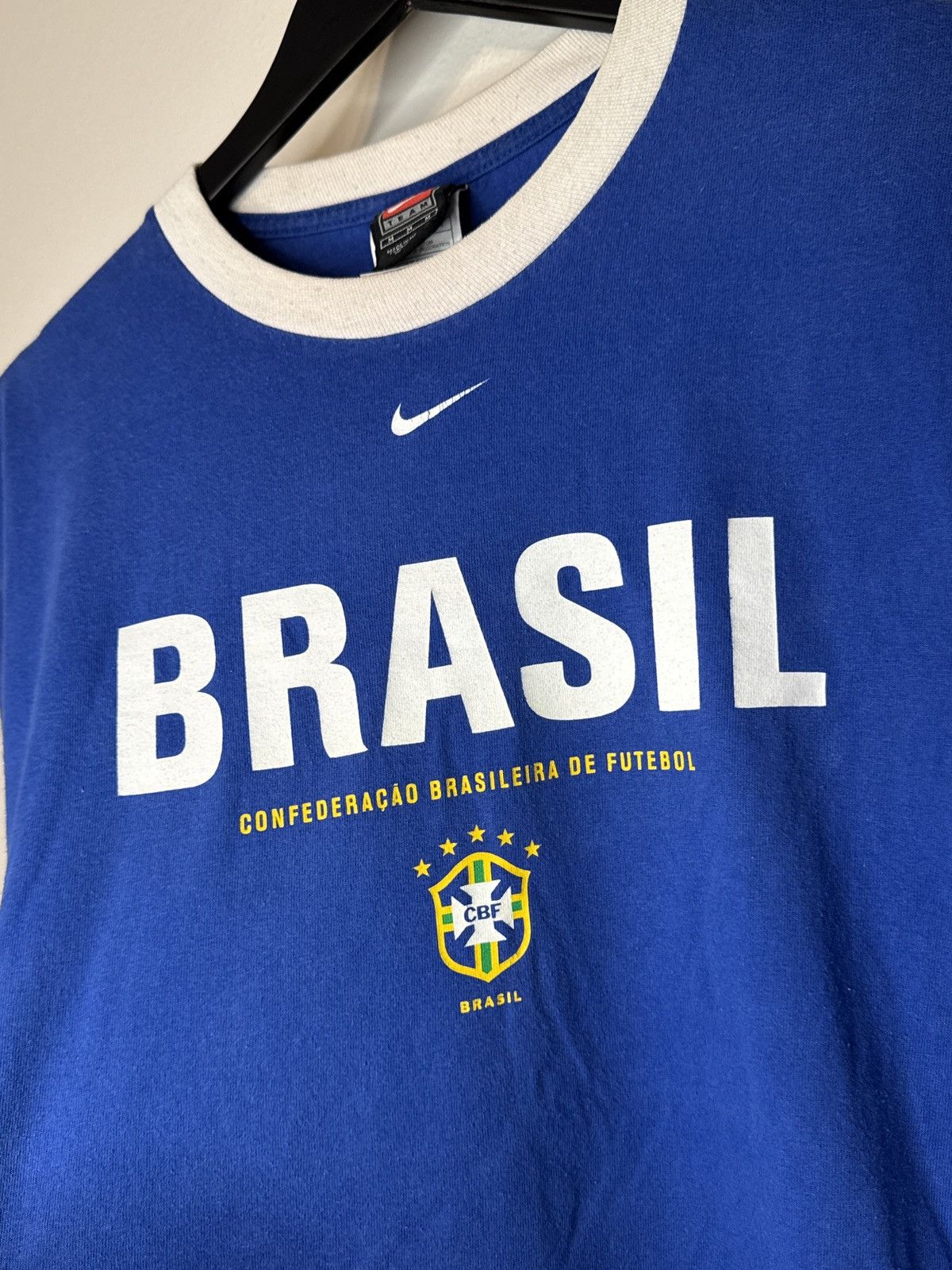 Vintage Nike Brazil Ronaldinho #10 Center Swoosh T Shirt