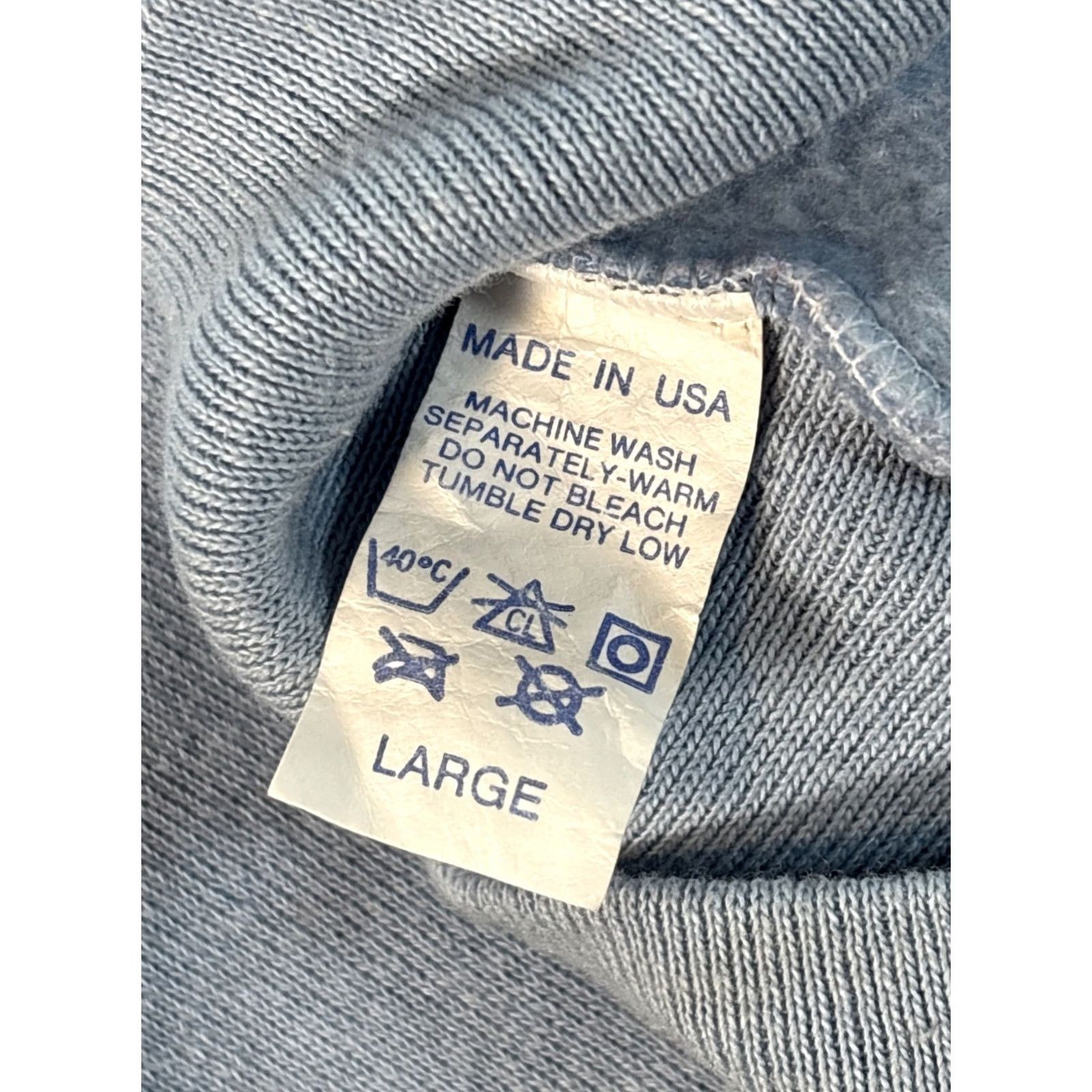 Vintage VINTAGE Hoodie Mens L Sky Blue Light Fleece Pullover Hooded 90s Grunge Work Cotton Regular Winter Fall Spring Blue Mens Regular L Hoodie Size US L / EU 52-54 / 3 - 4 Thumbnail