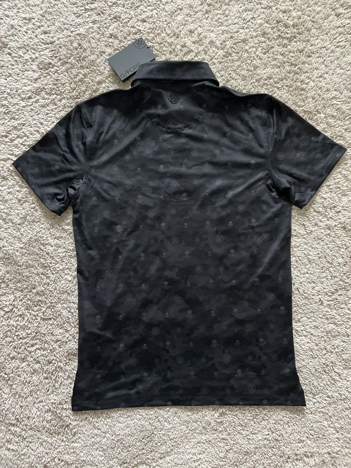 G/FORE G/Fore Men's Icon Tech Jersey Golf Polo Onyx Skull Print Size US S / EU 44-46 / 1 - 4 Thumbnail